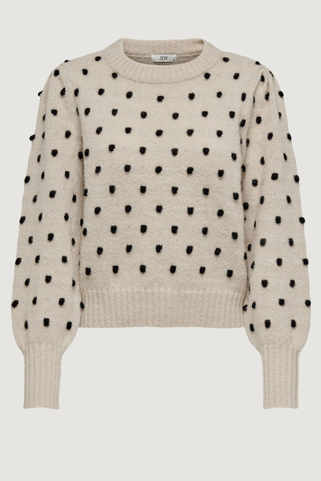 Pullover Jacqueline de Yong JDYSIGRID LIFE L/S ONECK PUFFDOT PUL KNT