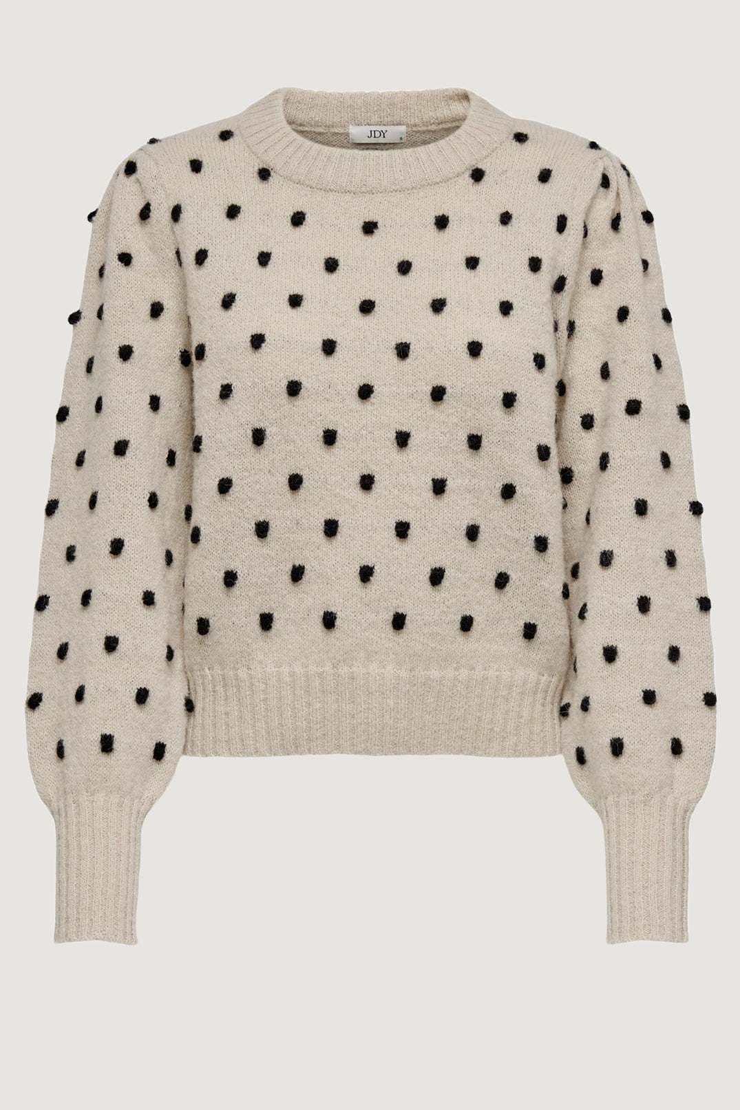 Pullover Jacqueline de Yong JDYSIGRID LIFE L/S ONECK PUFFDOT PUL KNT