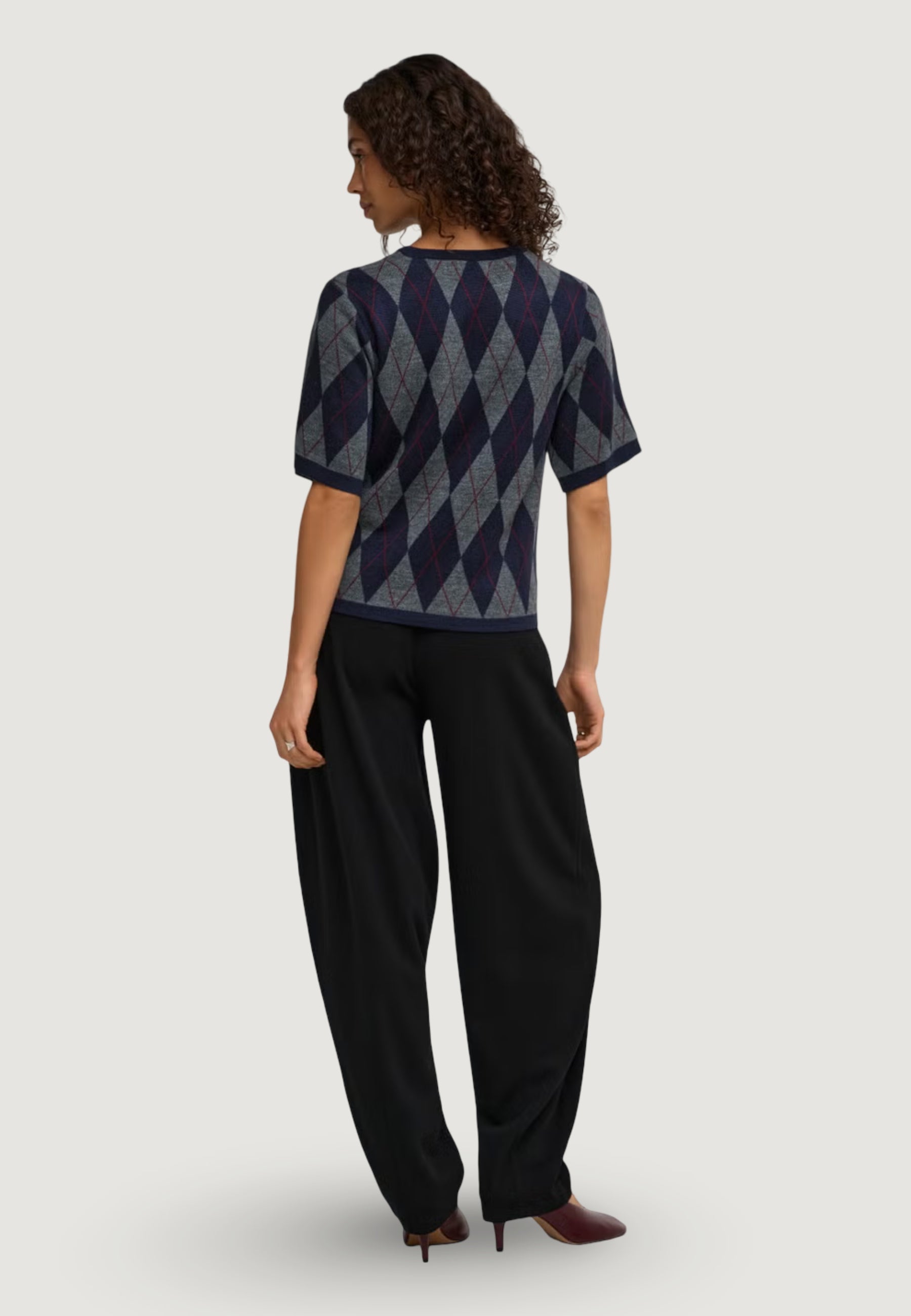 Pullover Jacqueline de Yong Jdymaggy S/S Argyle  Pullover Knt