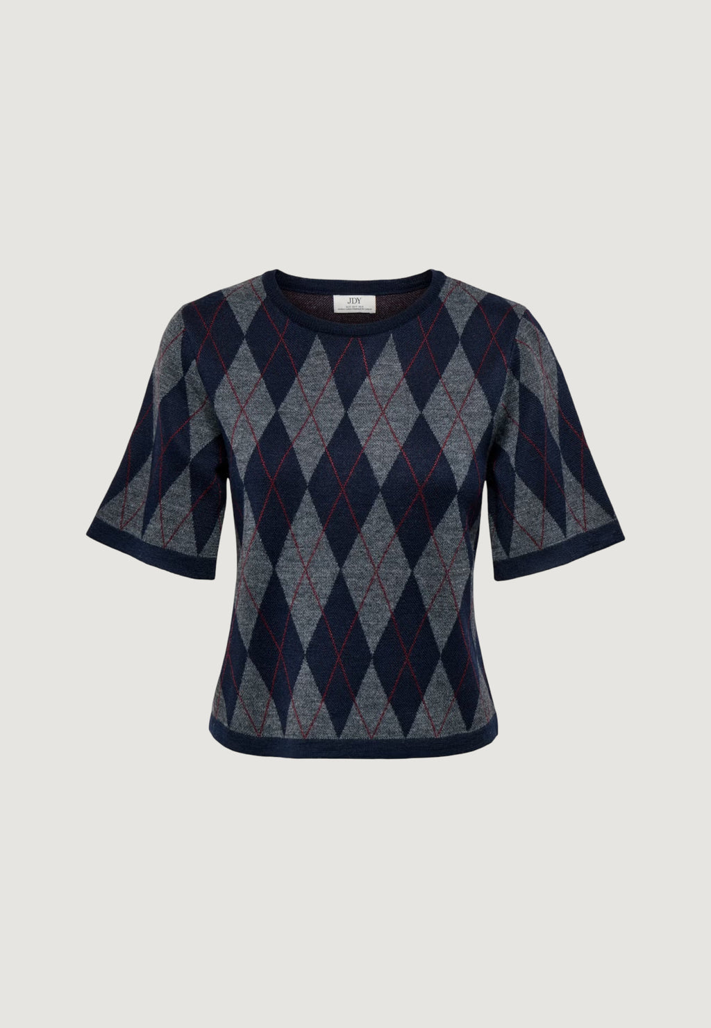 Pullover Jacqueline de Yong Jdymaggy S/S Argyle  Pullover Knt