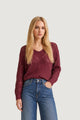 Pullover Jacqueline de Yong JDYBADUT L/S V-NECK STRUC GLITT PULL KNT