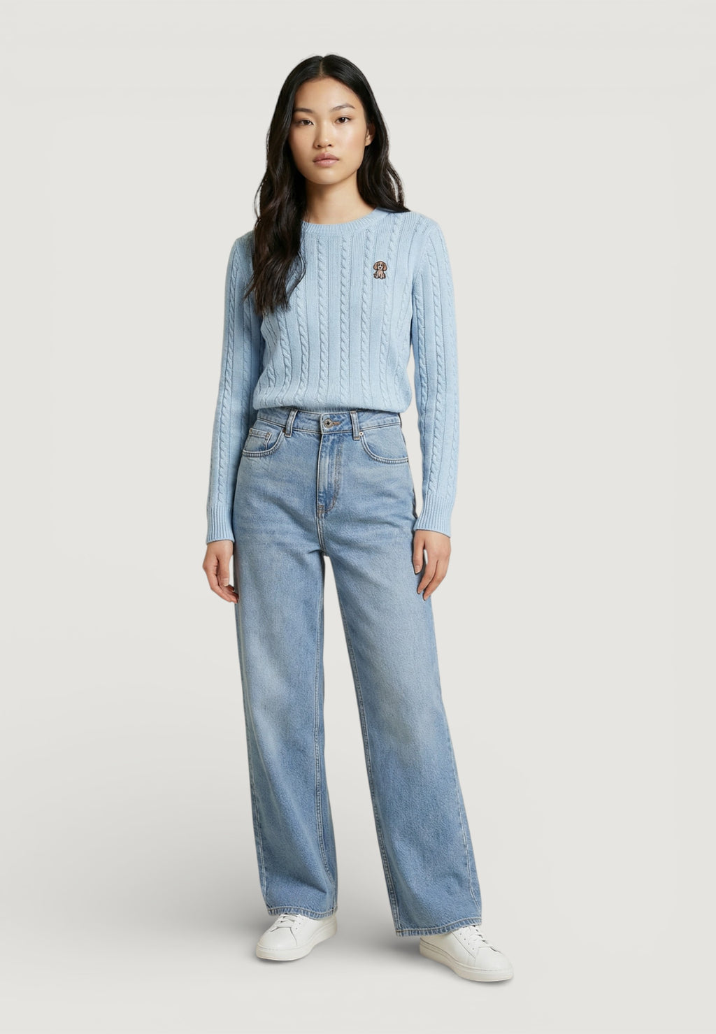 Maglione Jacqueline de Yong Jdybow Emb. L/S O-Neck Cable Pull Knt