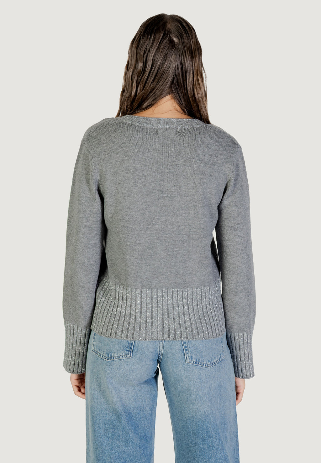 Maglione Jacqueline de Yong Jdyprime Lurex Life L/S V-Neck Pull Knt