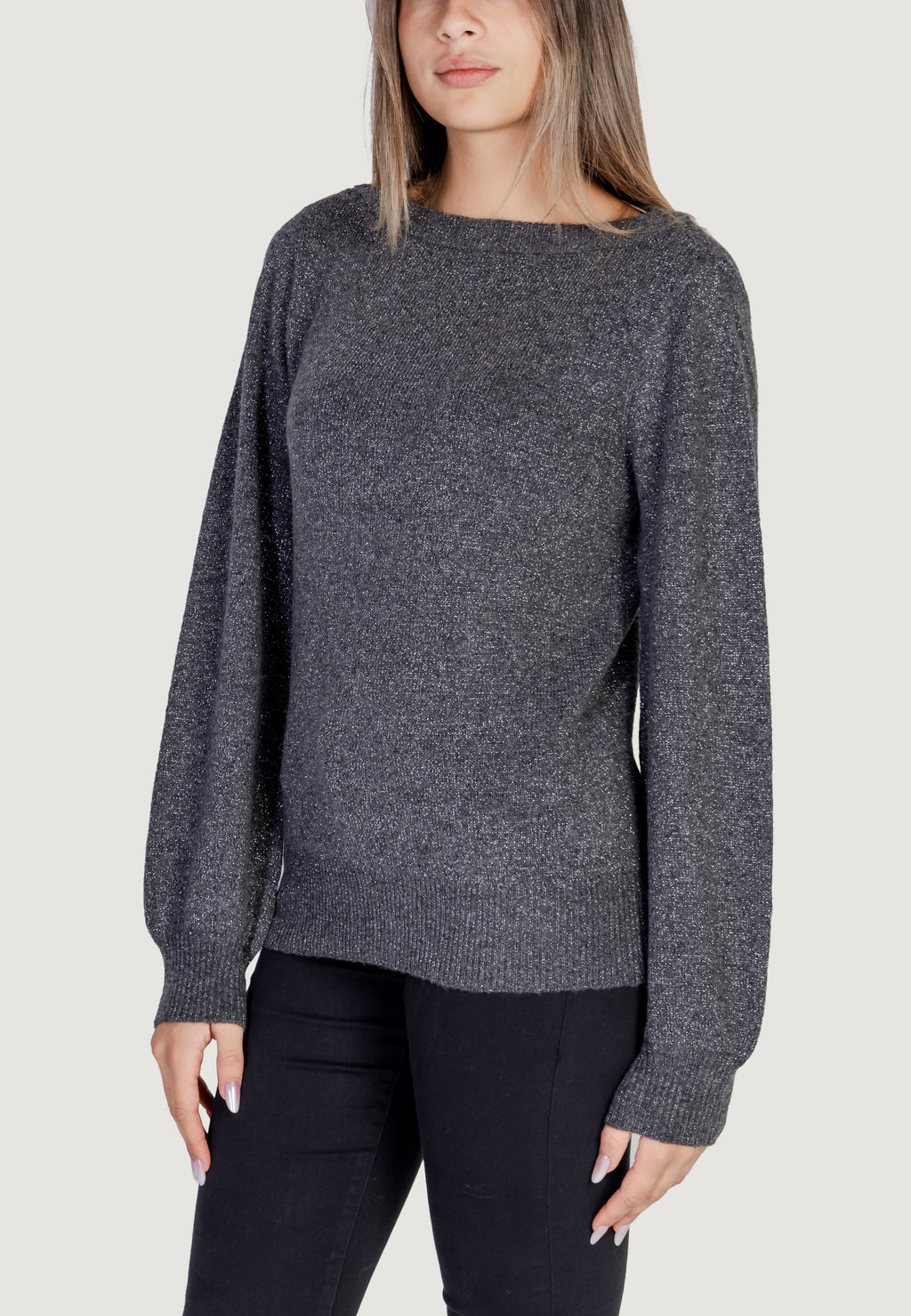 Maglione Jacqueline de Yong JDYRUE GLITTER L/S BOAT PULLOVE KNT NOOS