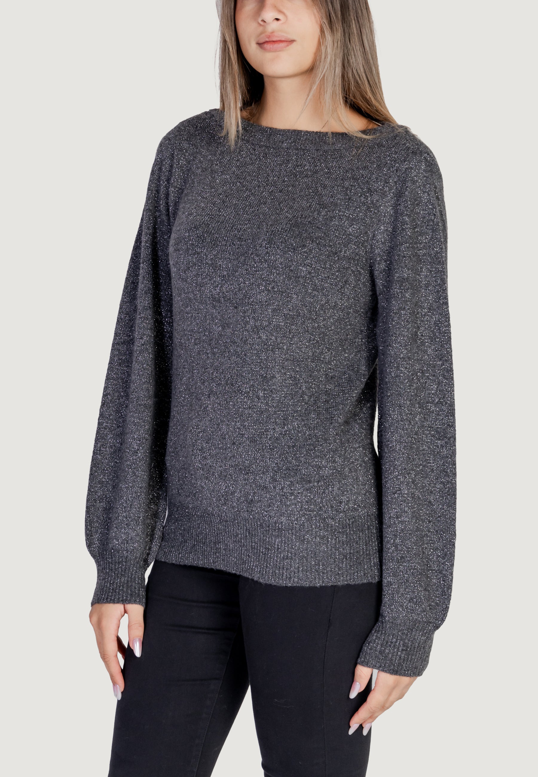 Maglione Jacqueline de Yong JDYRUE GLITTER L/S BOAT PULLOVE KNT NOOS