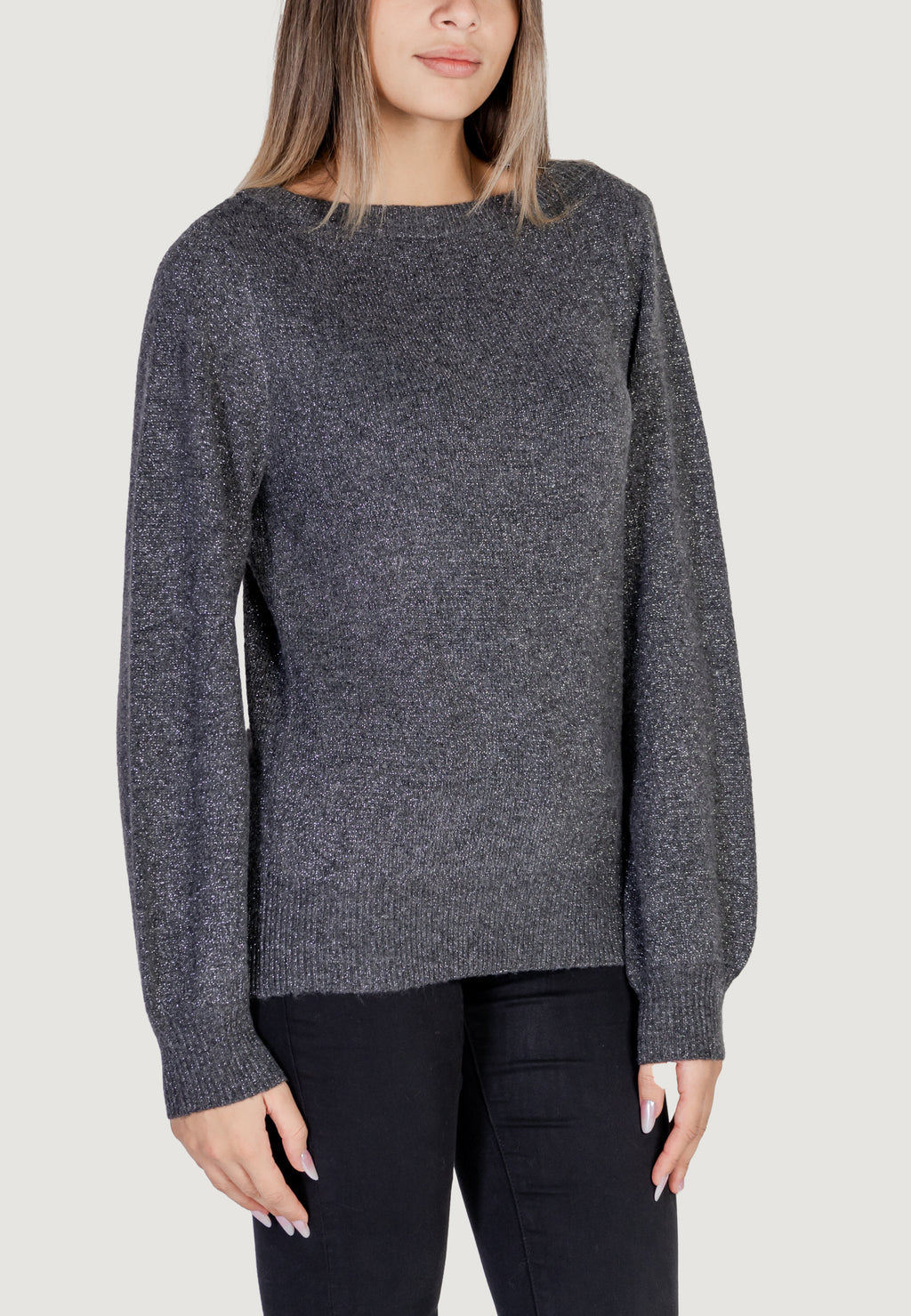 Maglione Jacqueline de Yong JDYRUE GLITTER L/S BOAT PULLOVE KNT NOOS