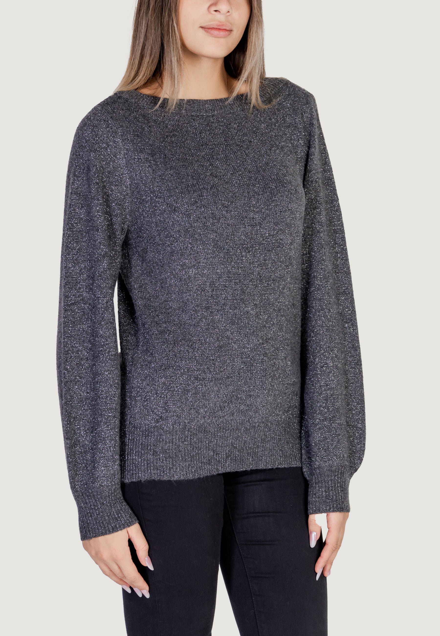 Maglione Jacqueline de Yong JDYRUE GLITTER L/S BOAT PULLOVE KNT NOOS