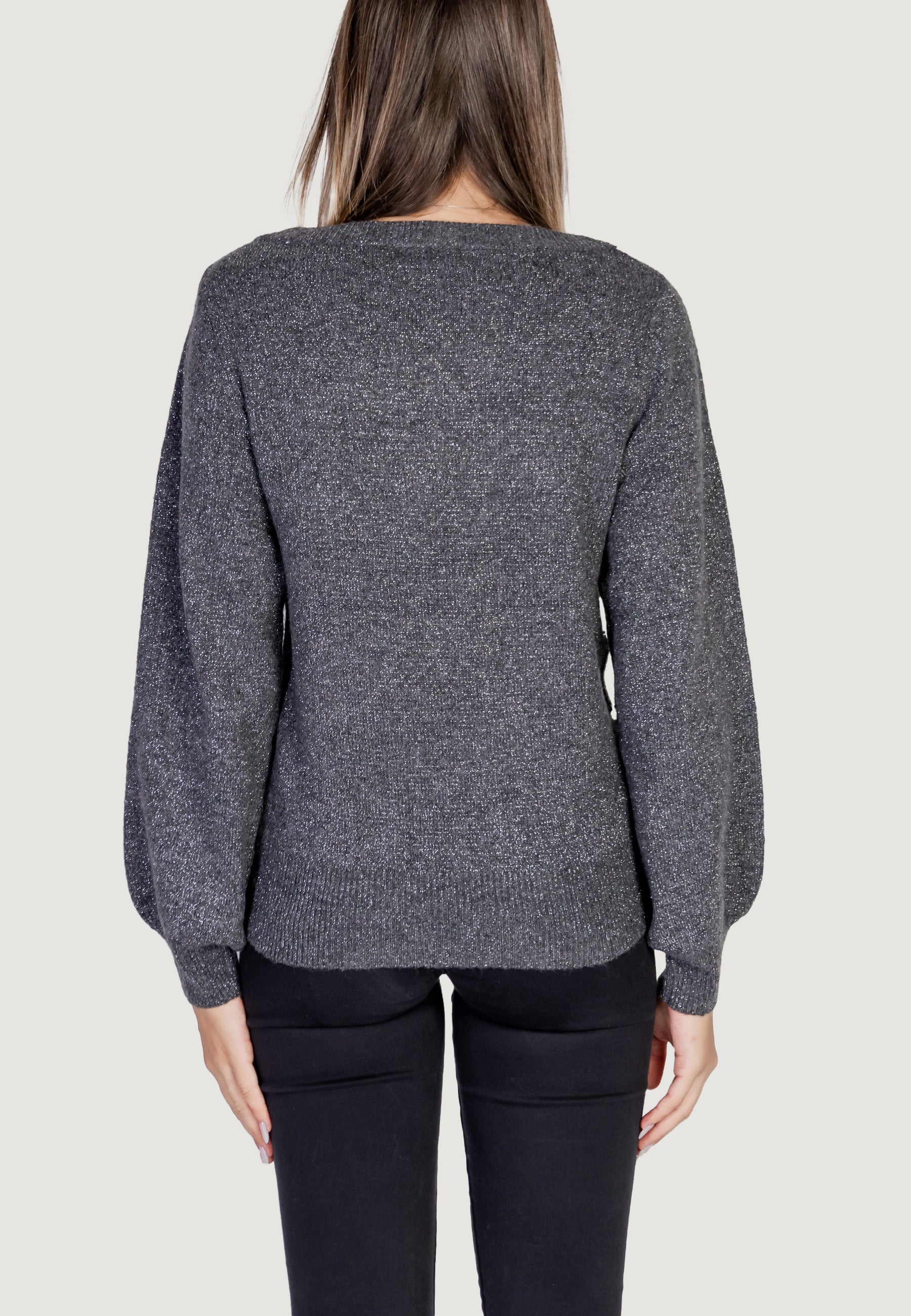Maglione Jacqueline de Yong JDYRUE GLITTER L/S BOAT PULLOVE KNT NOOS