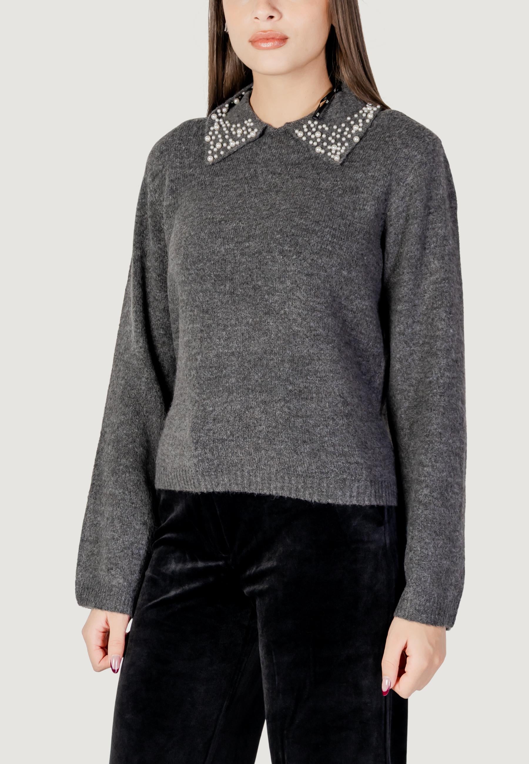 Pullover Jacqueline de Yong Jdyaubray Life L/S Pearl Collar Pull Knt