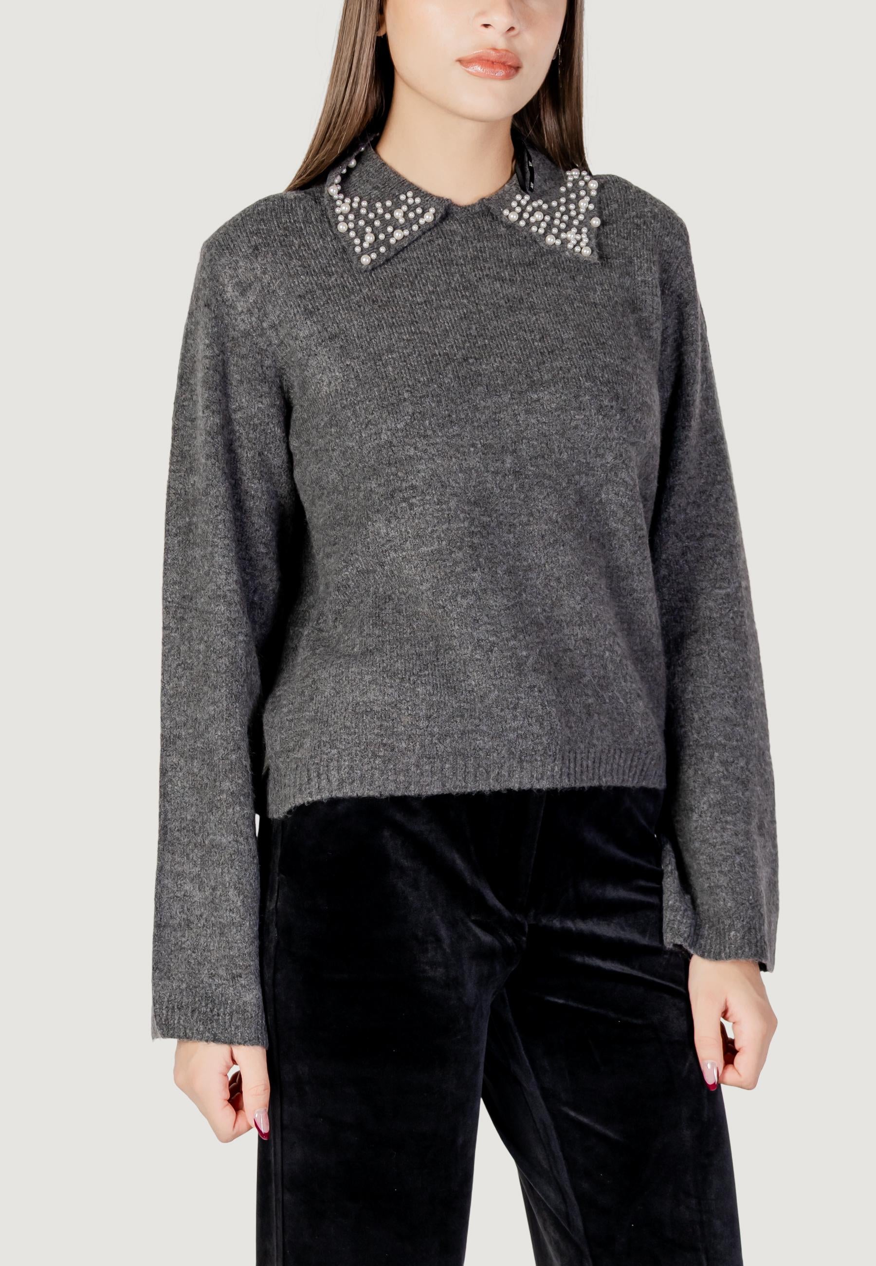 Pullover Jacqueline de Yong Jdyaubray Life L/S Pearl Collar Pull Knt