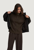 Pullover Jacqueline de Yong JDYANDREA L/S ZIP CABLE PULLOVE KNT NOOS