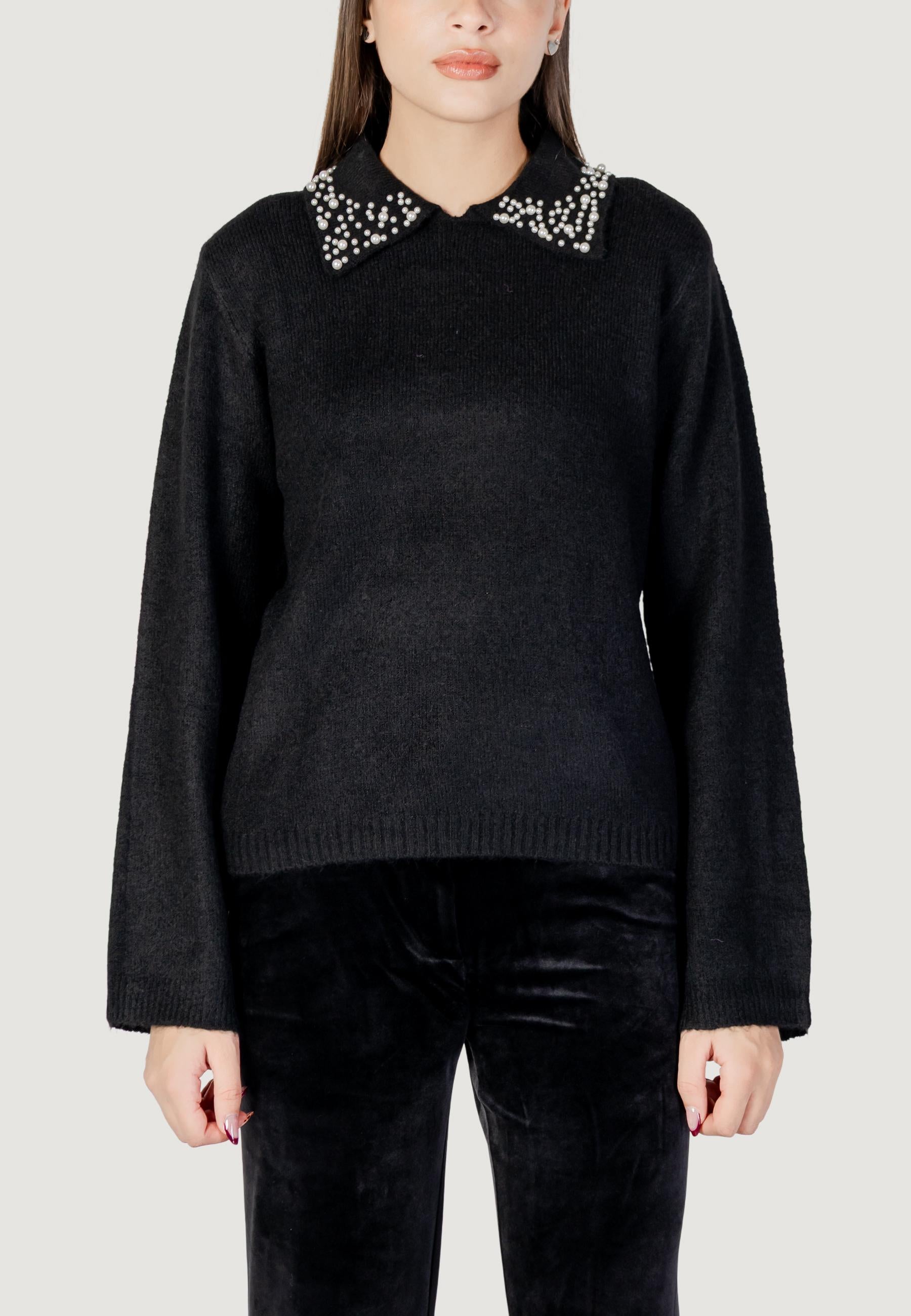 Pullover Jacqueline de Yong Jdyaubray Life L/S Pearl Collar Pull Knt
