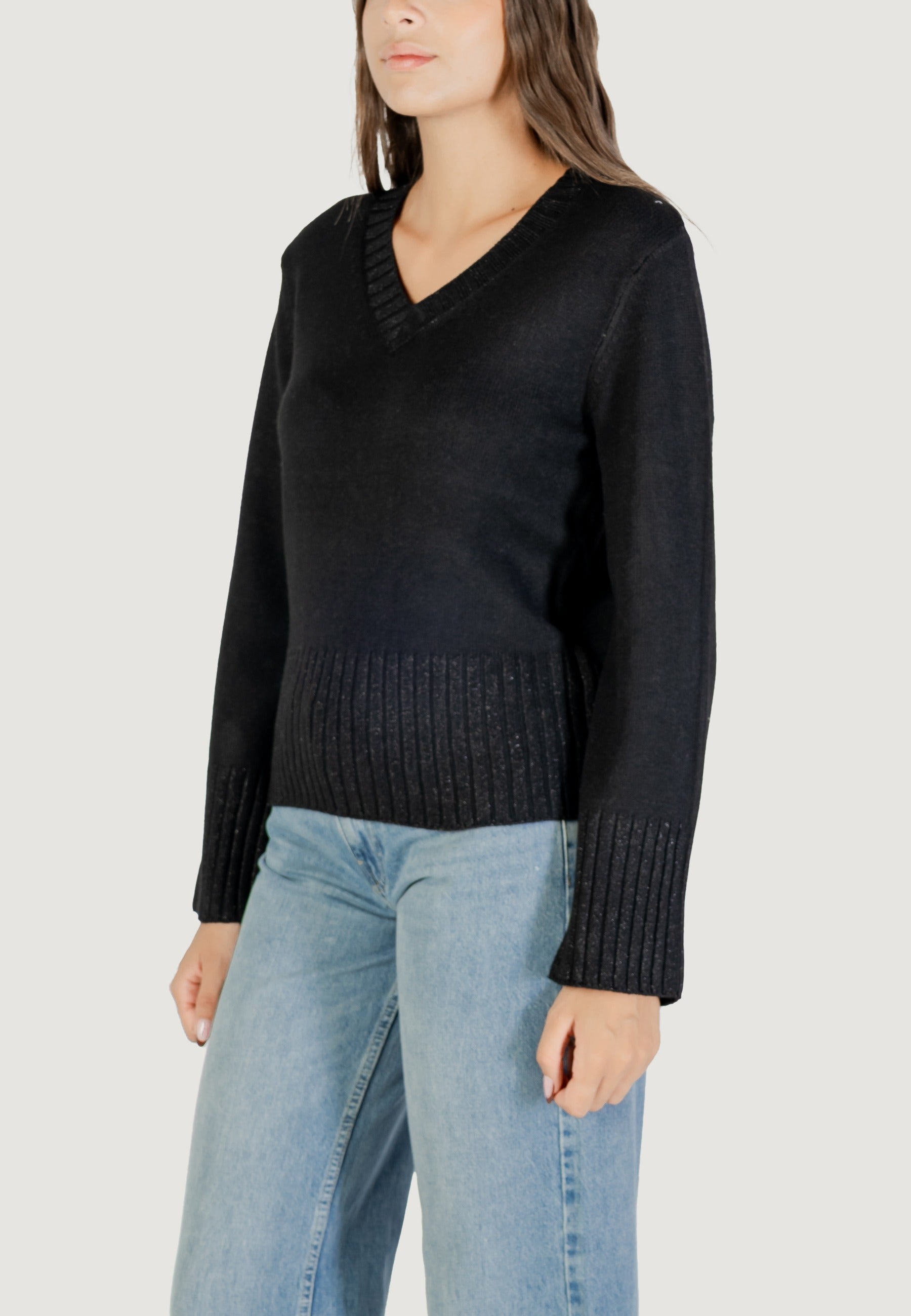Maglione Jacqueline de Yong Jdyprime Lurex Life L/S V-Neck Pull Knt