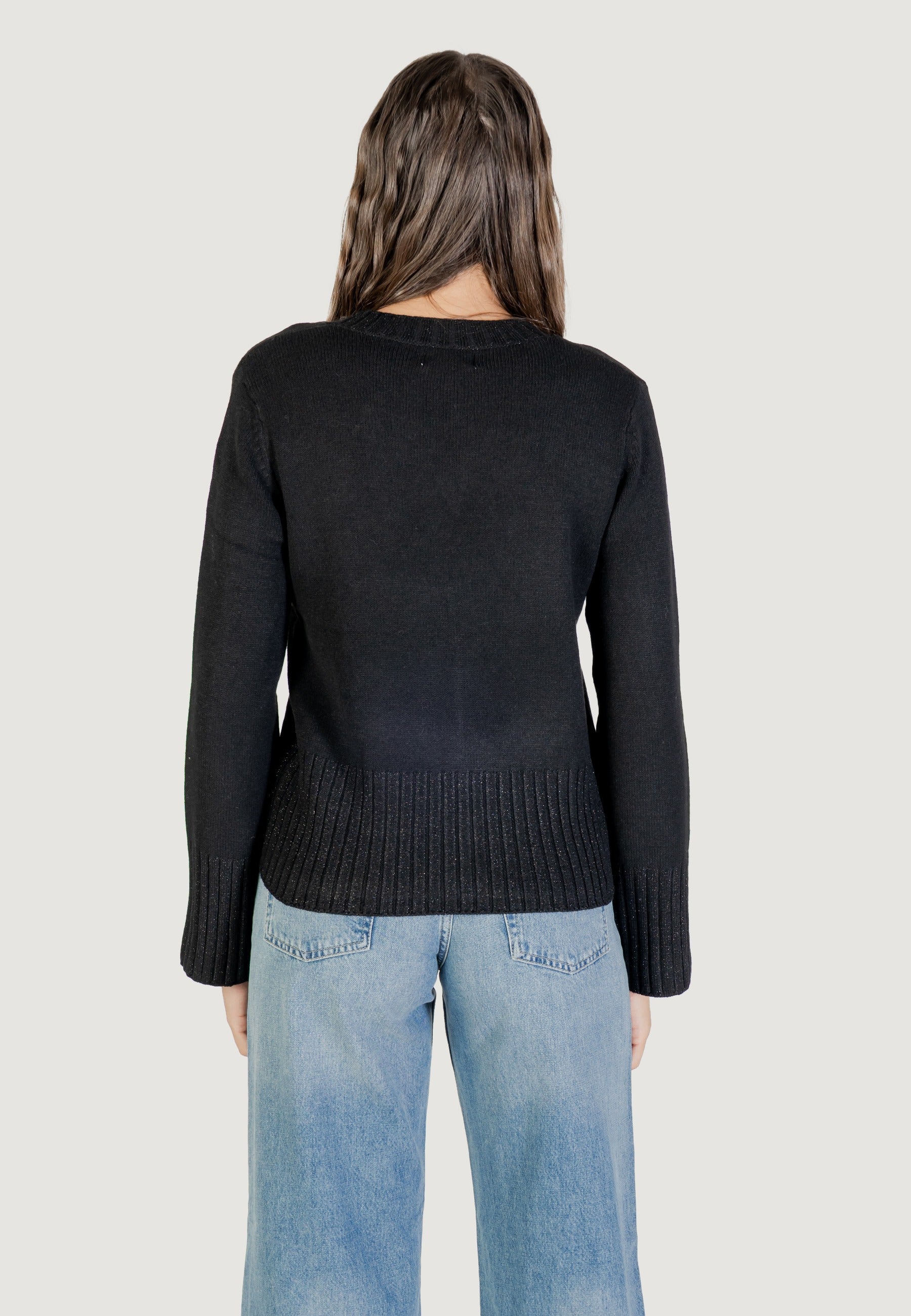 Maglione Jacqueline de Yong Jdyprime Lurex Life L/S V-Neck Pull Knt