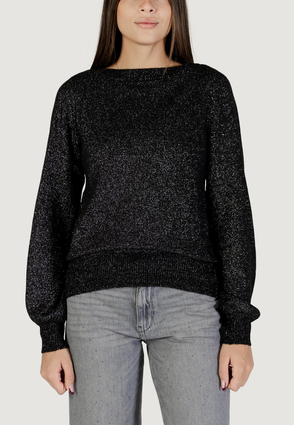 Maglione Jacqueline de Yong JDYRUE GLITTER L/S BOAT PULLOVE KNT NOOS