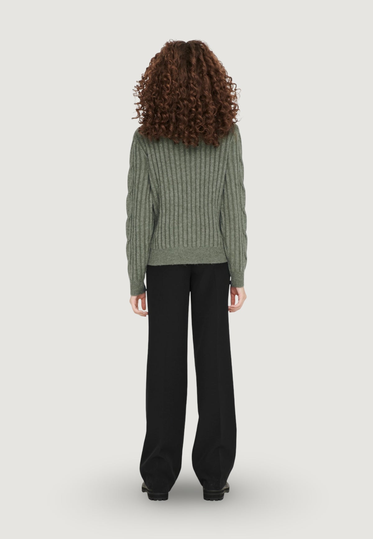 Pullover Jacqueline de Yong JDYANDREA L/S ZIP CABLE PULLOVE KNT NOOS