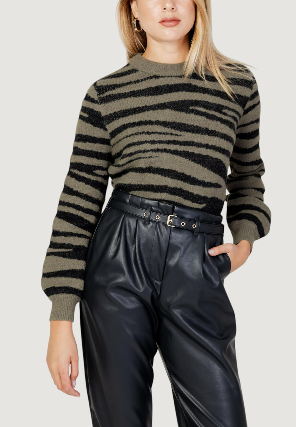 Pullover Jacqueline de Yong JDYLORRAINE ANIMAL L/S PULLOVER KNT