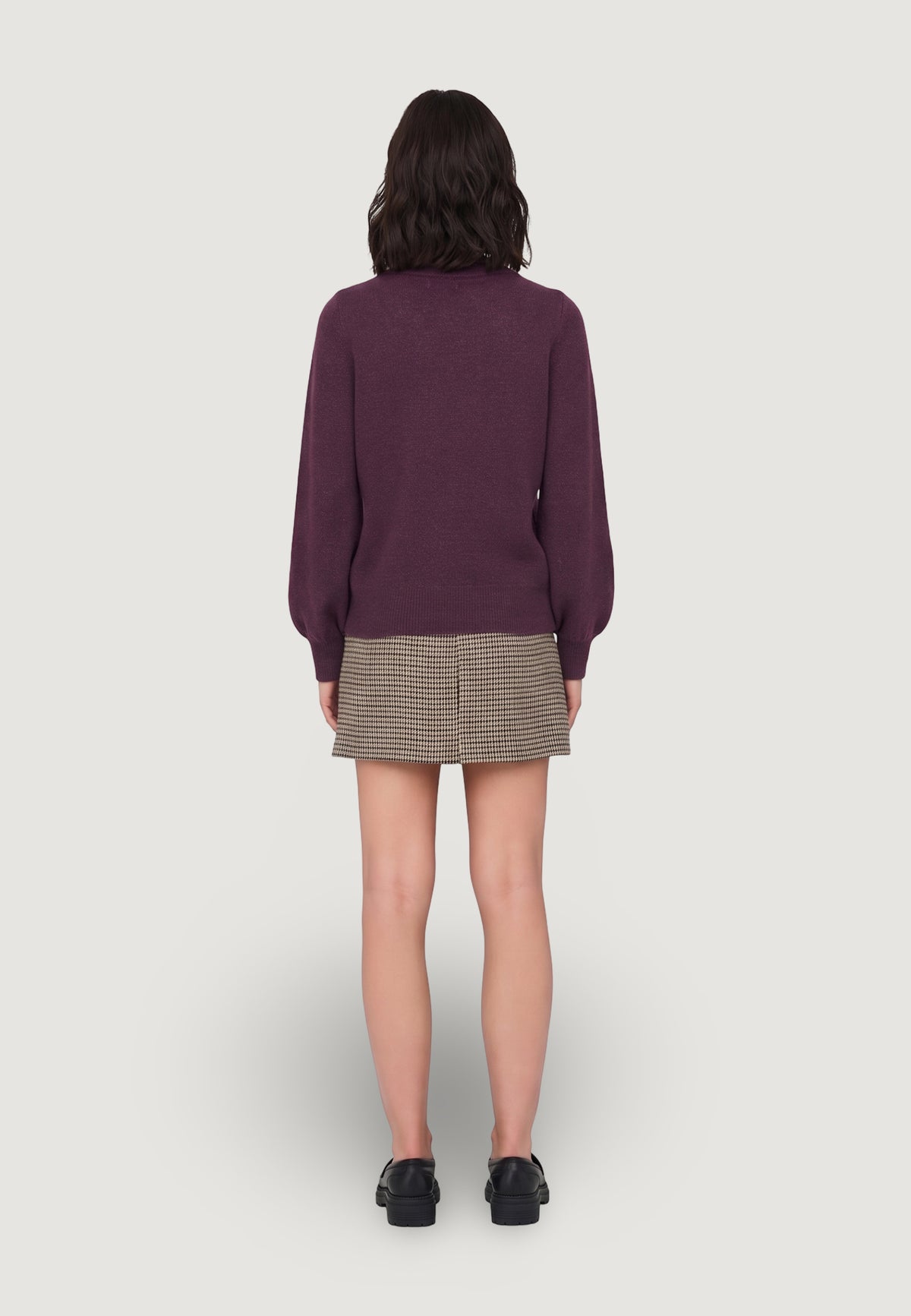 Pullover Jacqueline de Yong JDYRUE GLITTER L/S BOAT PULLOVE KNT NOOS