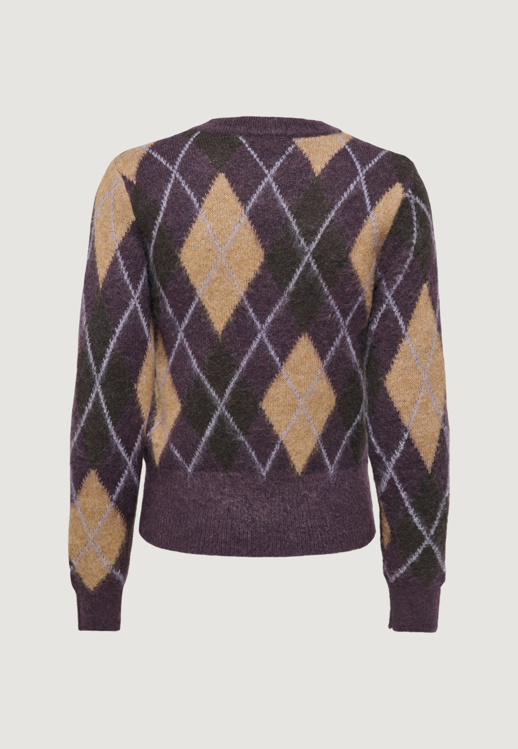 Pullover Jacqueline de Yong Jdyreese L/S O-Neck Argyle Pullover Knt