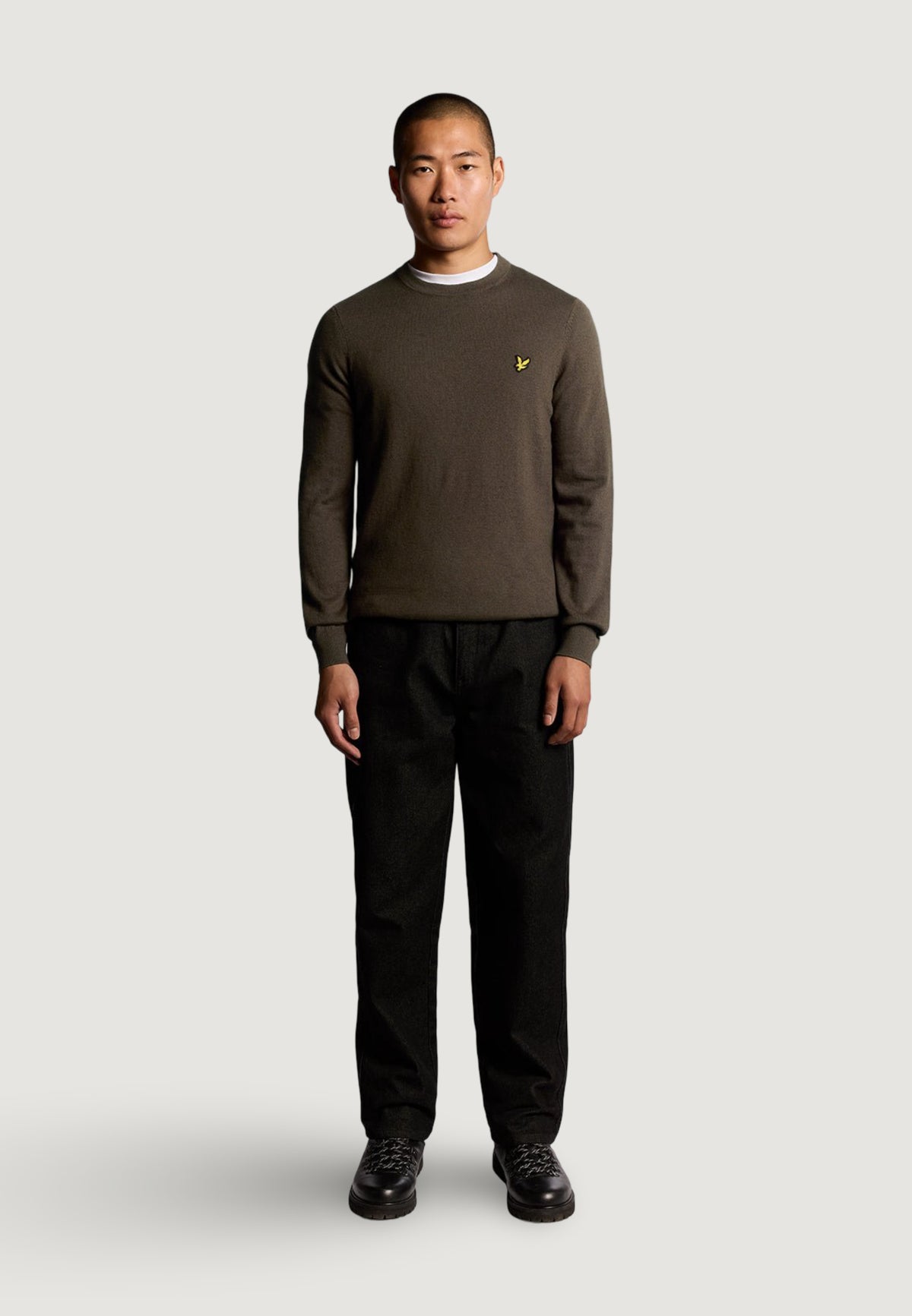 Maglione Lyle & Scott Cotton Merino Crew Neck Jumper