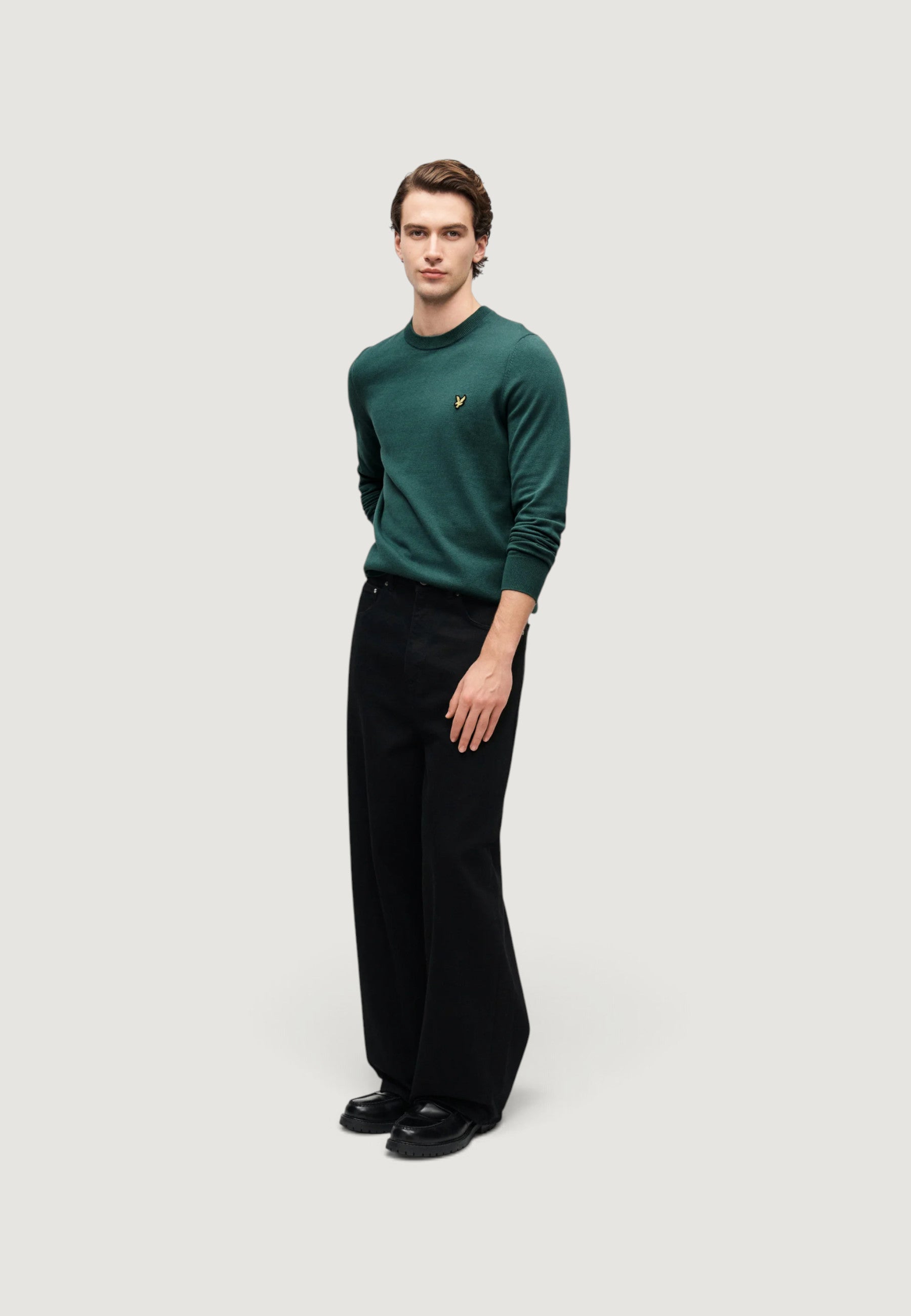 Maglione Lyle & Scott Cotton Merino Crew Neck Jumper