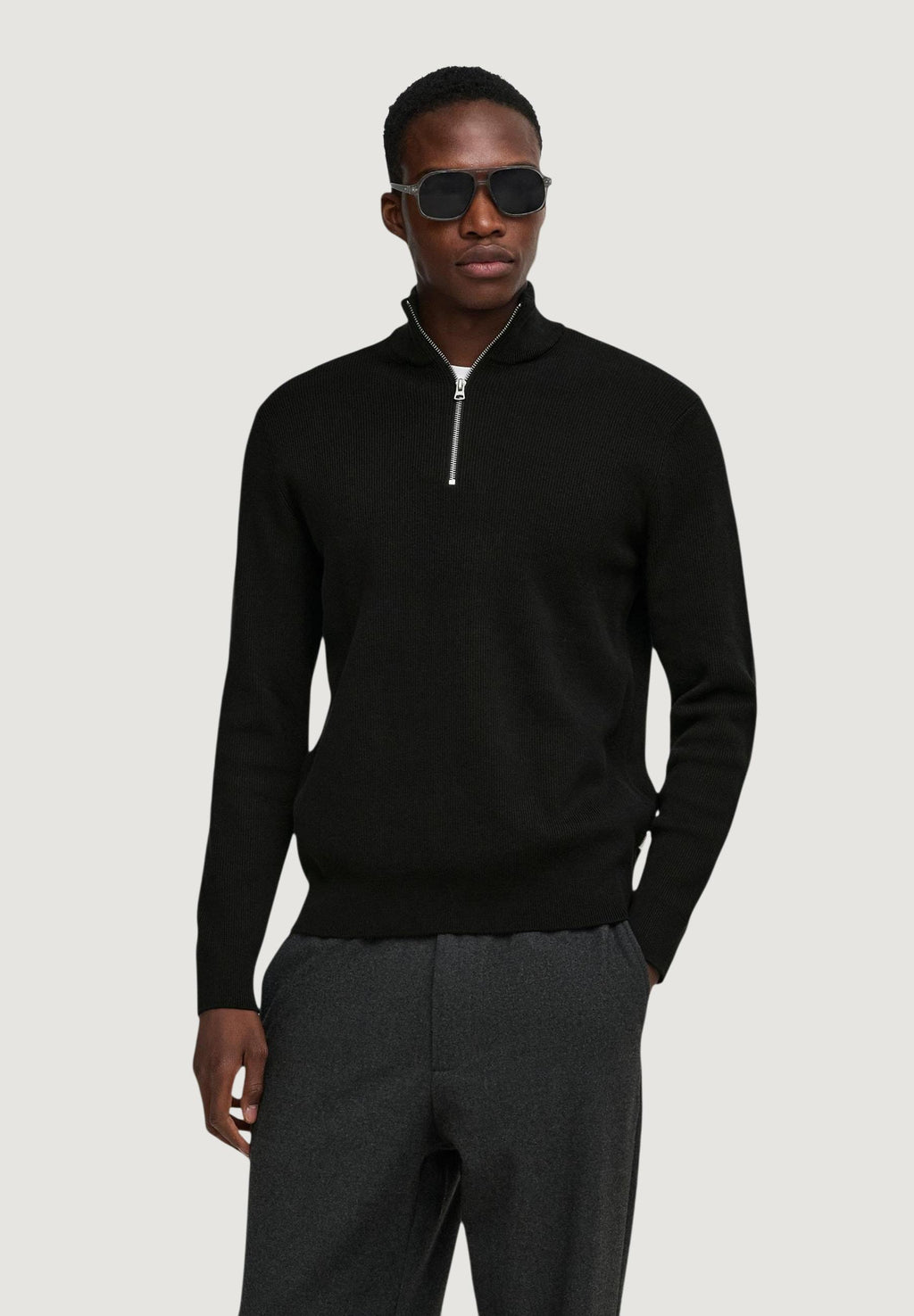 Pullover Only & Sons Onsphil Reg 12 Struc Half Zip Knit Noos