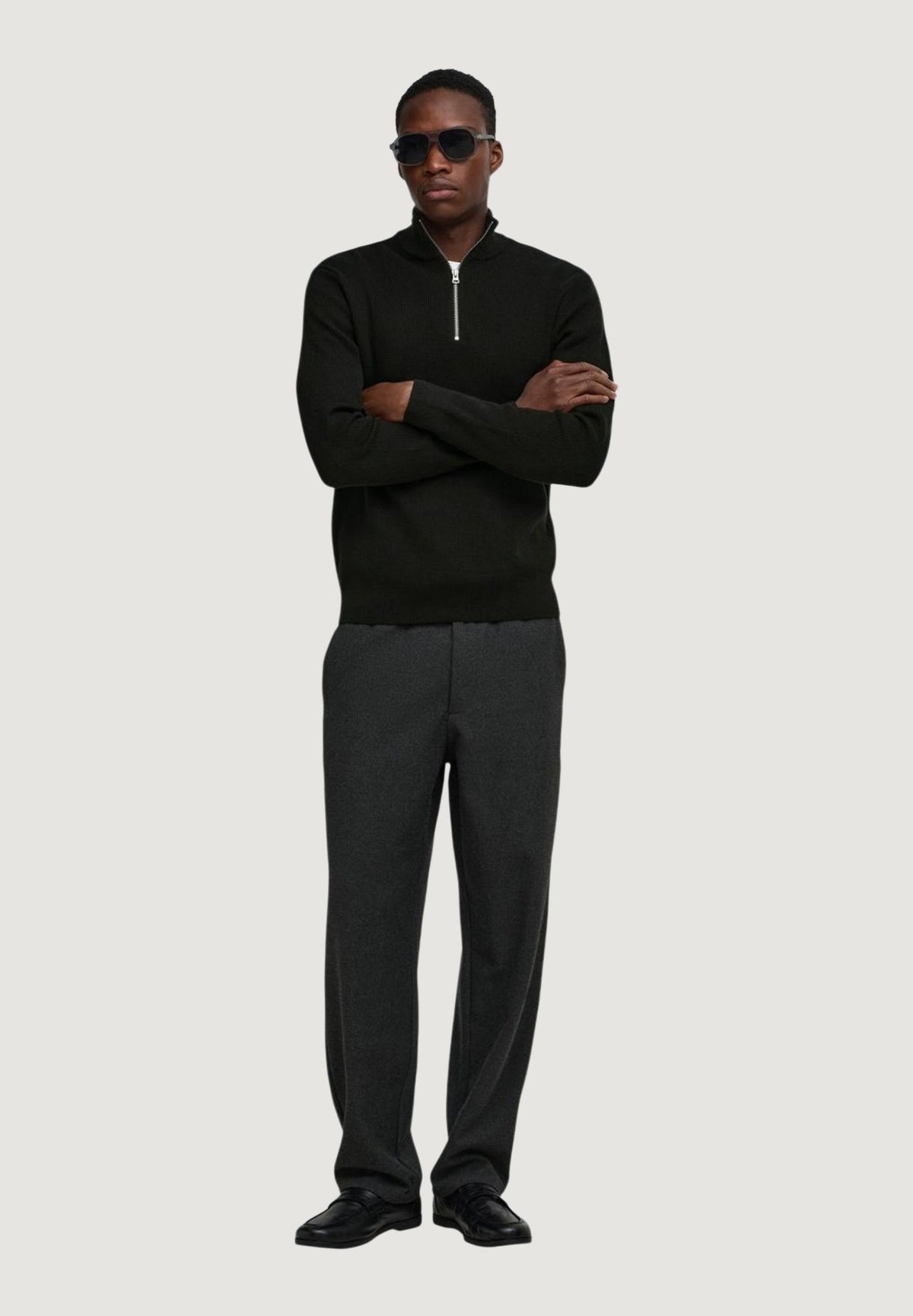 Pullover Only & Sons Onsphil Reg 12 Struc Half Zip Knit Noos