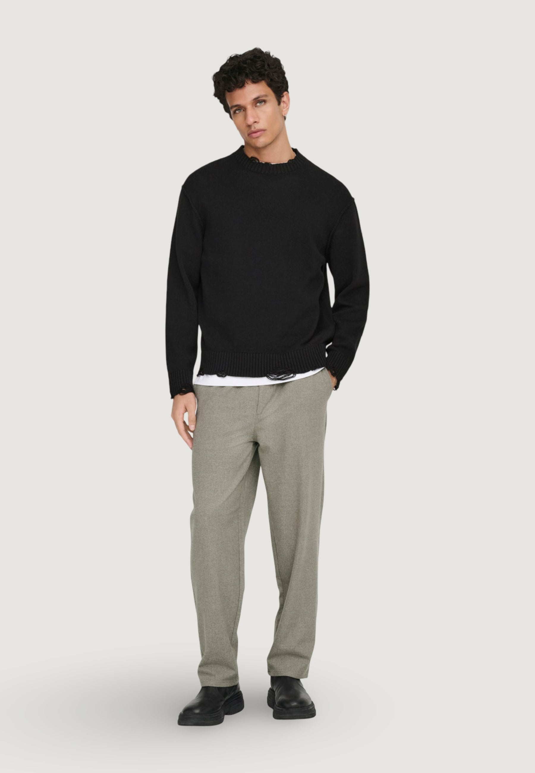Pullover Only & Sons Onstune Rlx Ls Crew Neck Knit