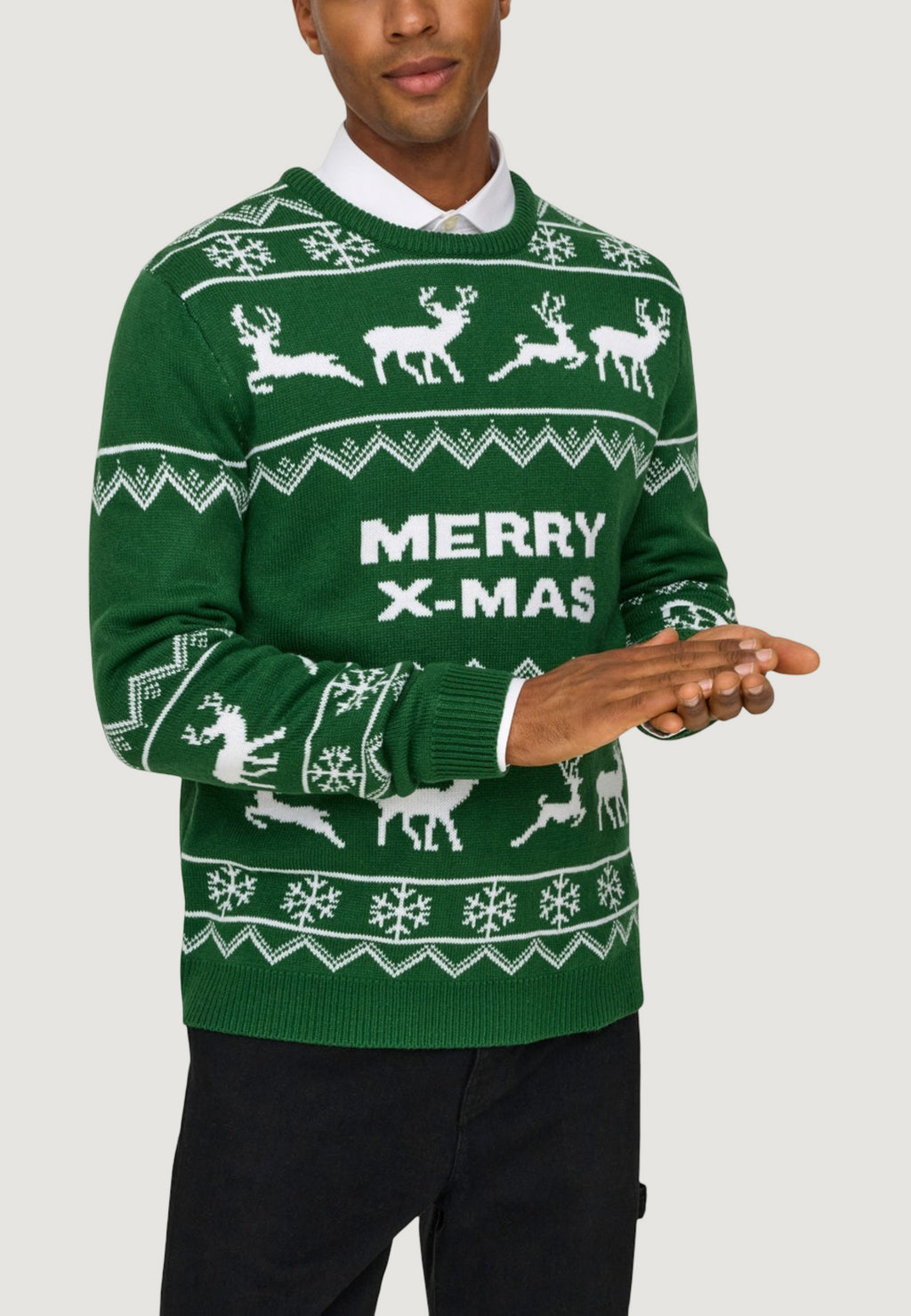 Pullover Only & Sons ONSXMAS REG 5 ALLOVER CREW KNIT