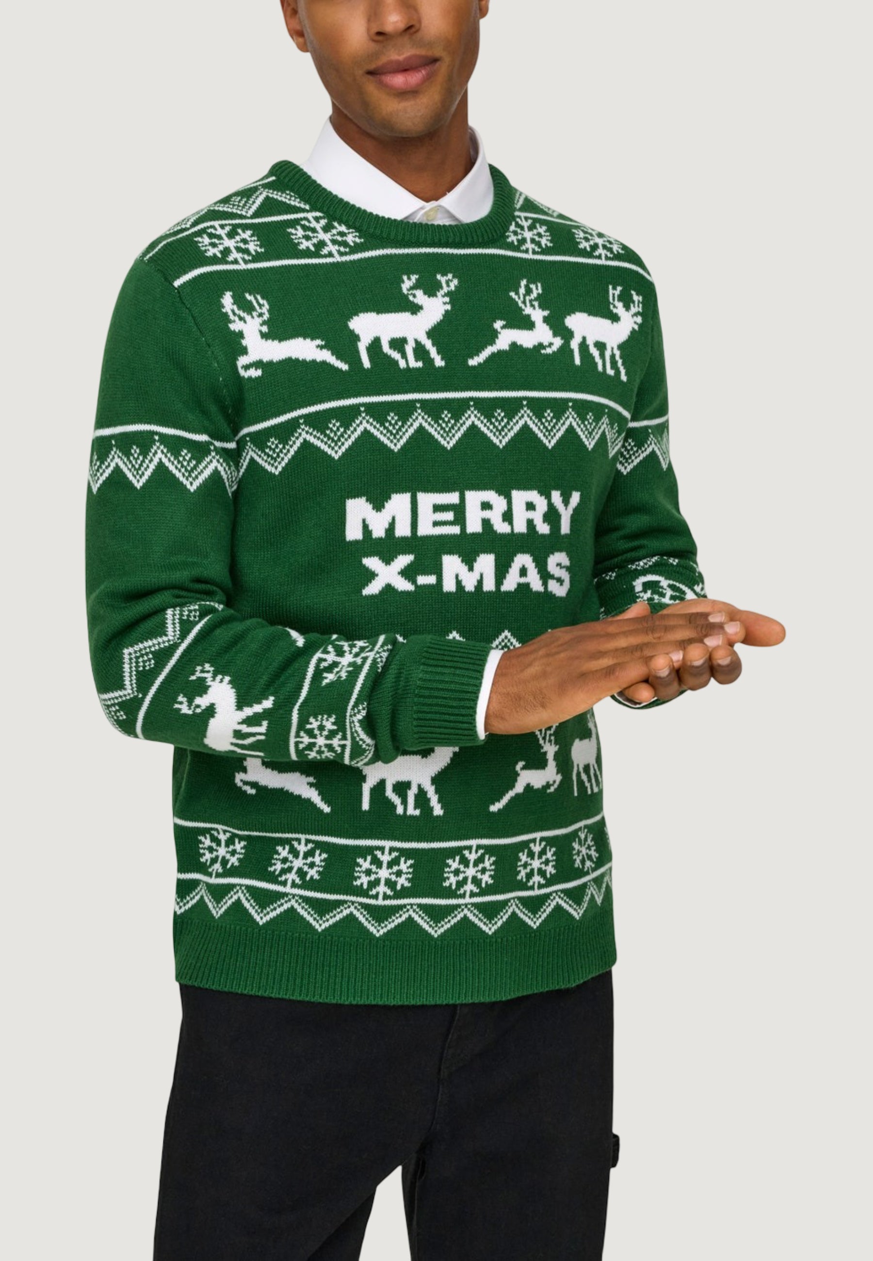 Pullover Only & Sons ONSXMAS REG 5 ALLOVER CREW KNIT