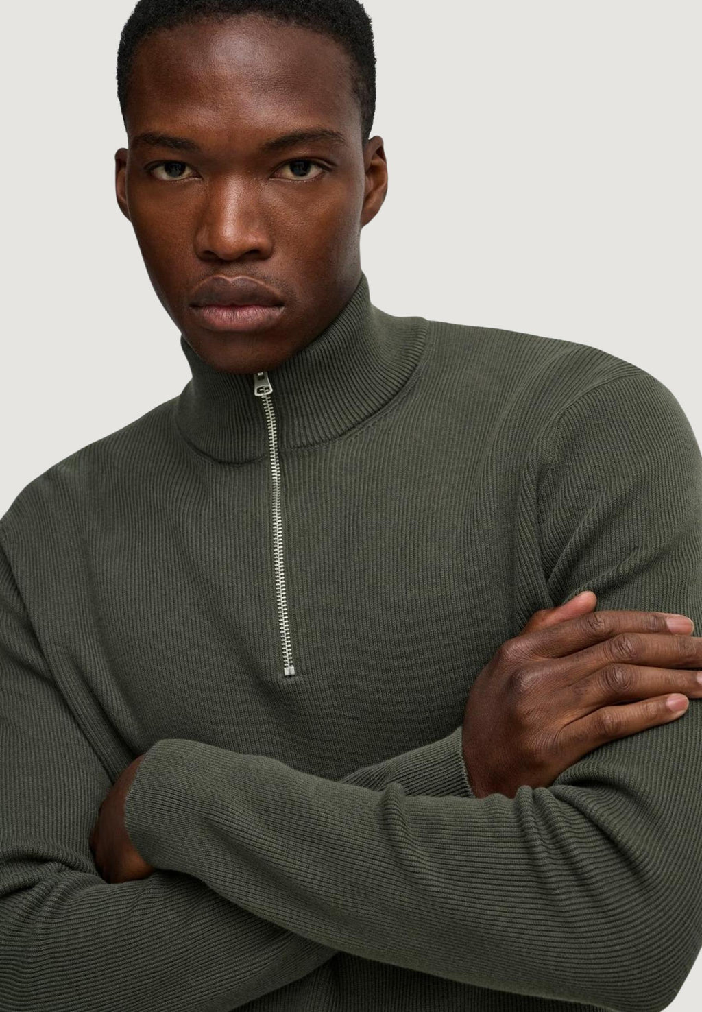 Maglione Only & Sons Onsphil Reg 12 Struc Half Zip Knit Noos