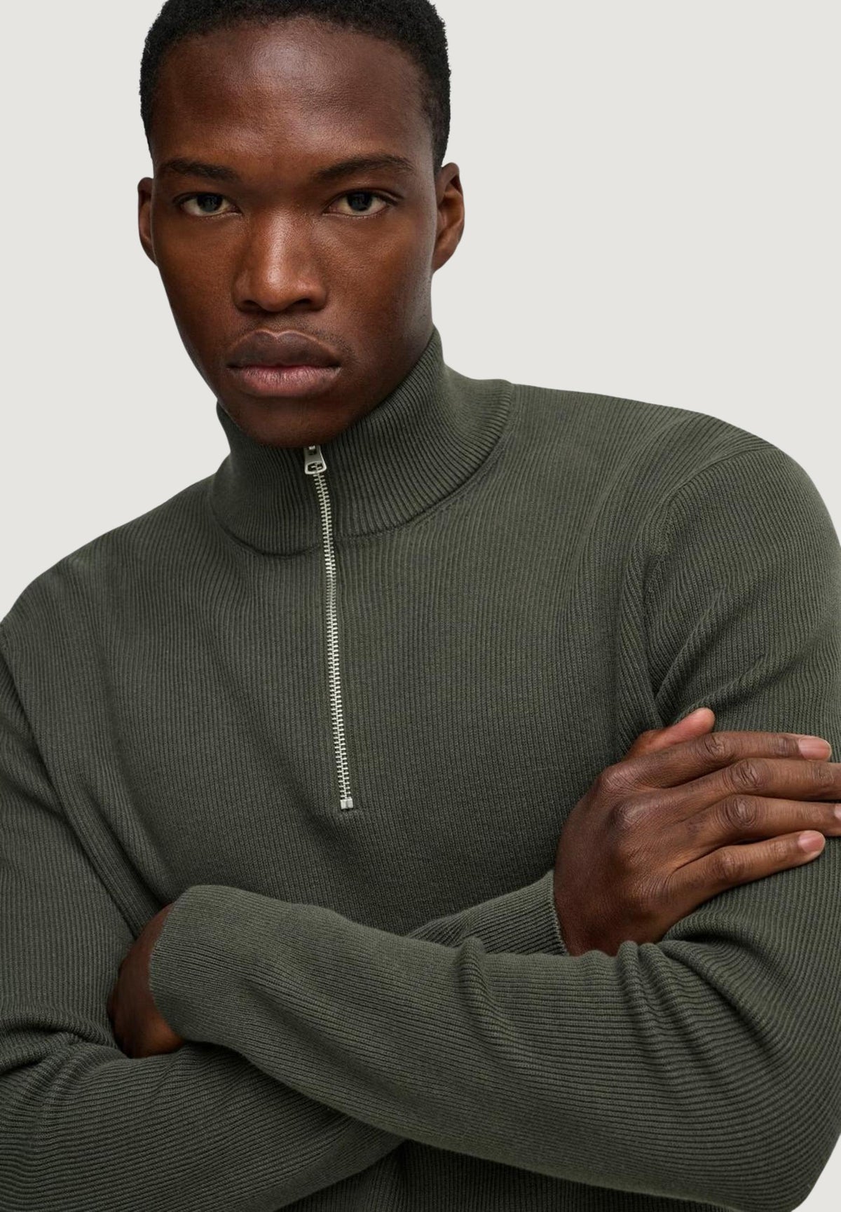 Maglione Only & Sons Onsphil Reg 12 Struc Half Zip Knit Noos