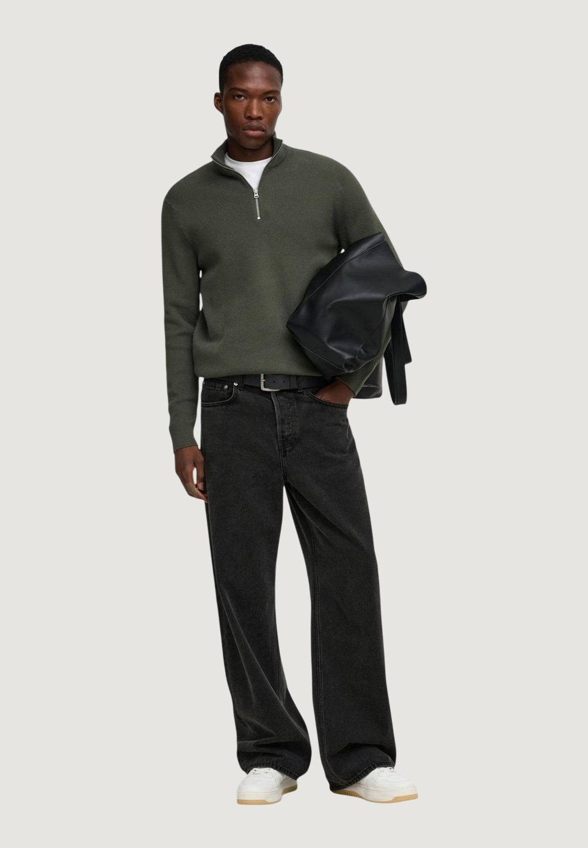 Maglione Only & Sons Onsphil Reg 12 Struc Half Zip Knit Noos