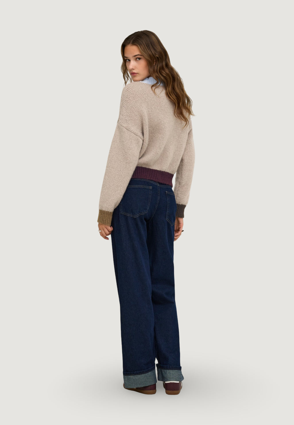 Pullover Only ONLOLINA LS CONTRAST HIGHNECK CC KNT