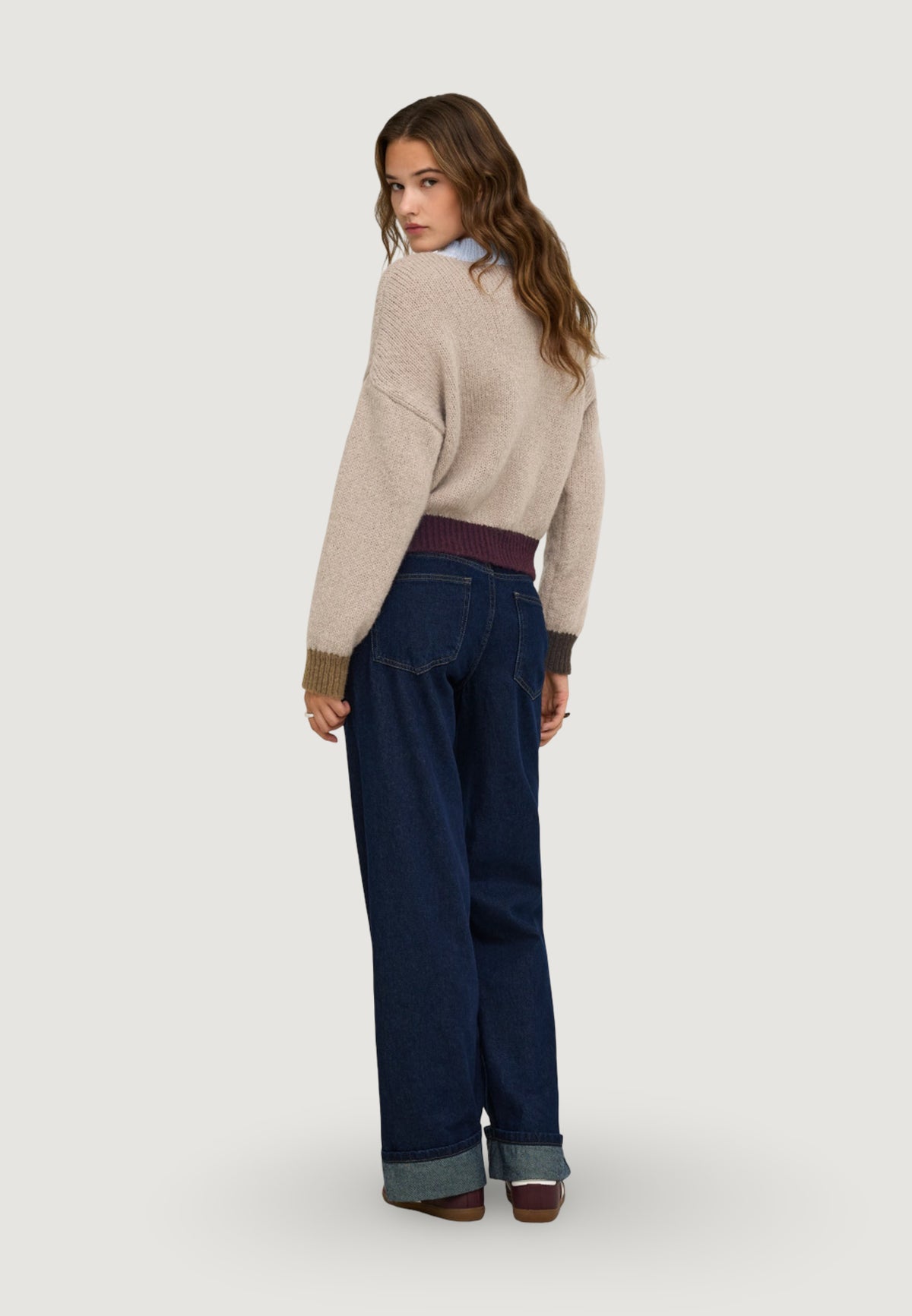 Pullover Only ONLOLINA LS CONTRAST HIGHNECK CC KNT