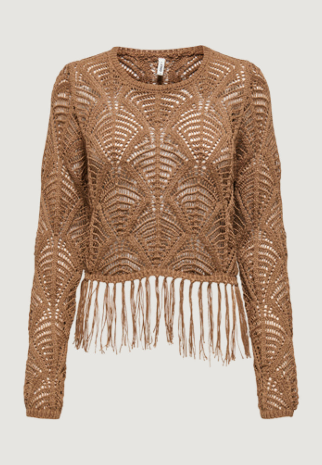 Pullover Only Onlleonie Ls Structur Fring Oneck Cc Knt