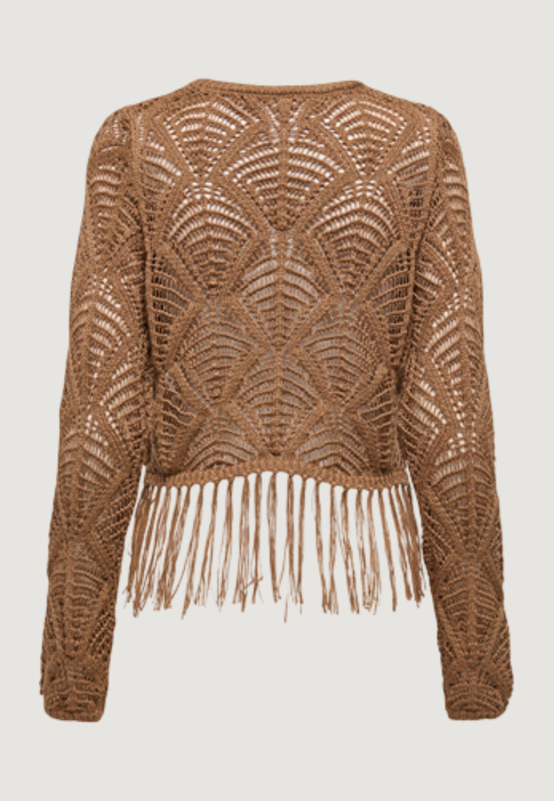 Pullover Only Onlleonie Ls Structur Fring Oneck Cc Knt