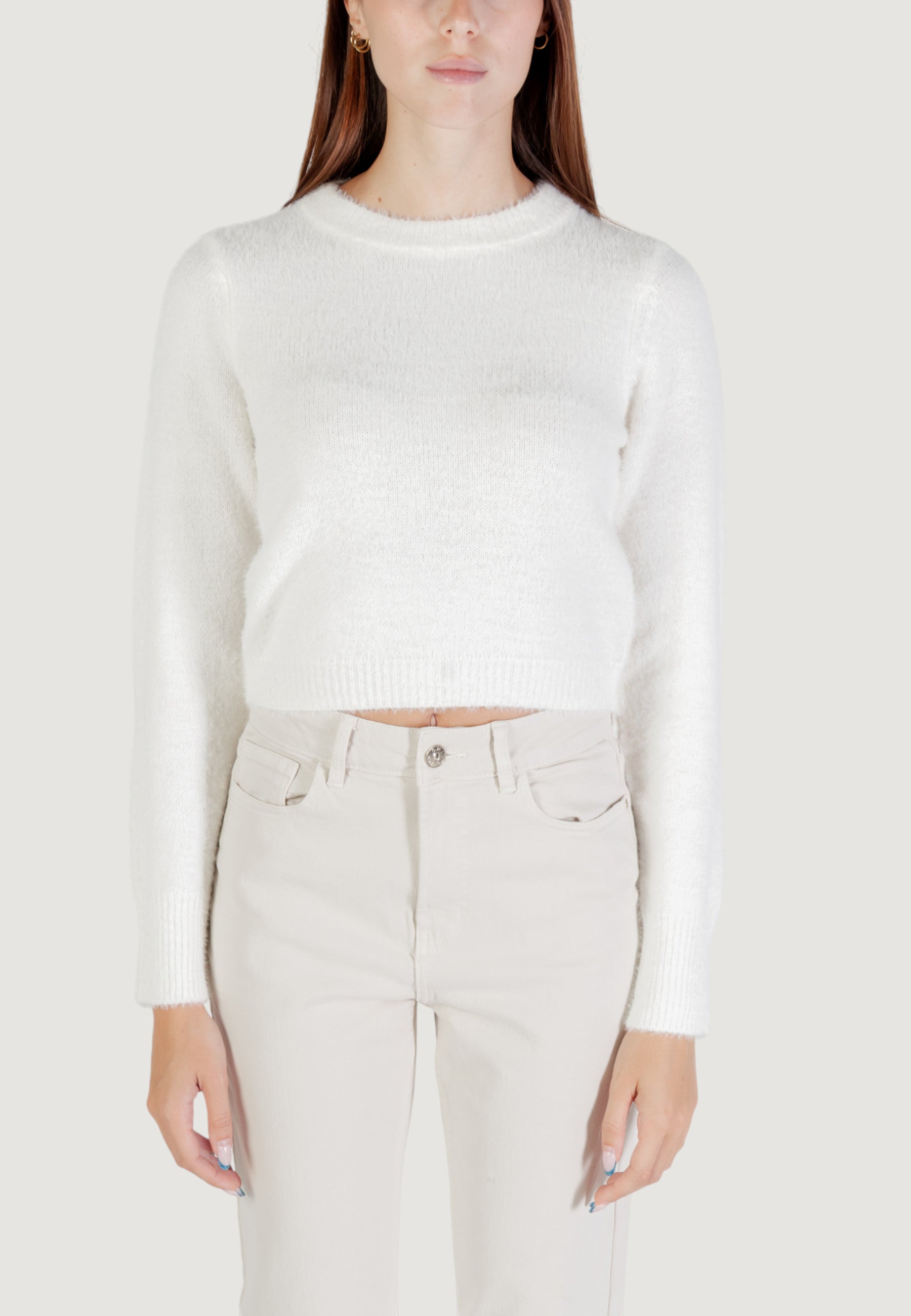 Maglione Only ONLPETRA LS SHORT O-NECK CC KNT