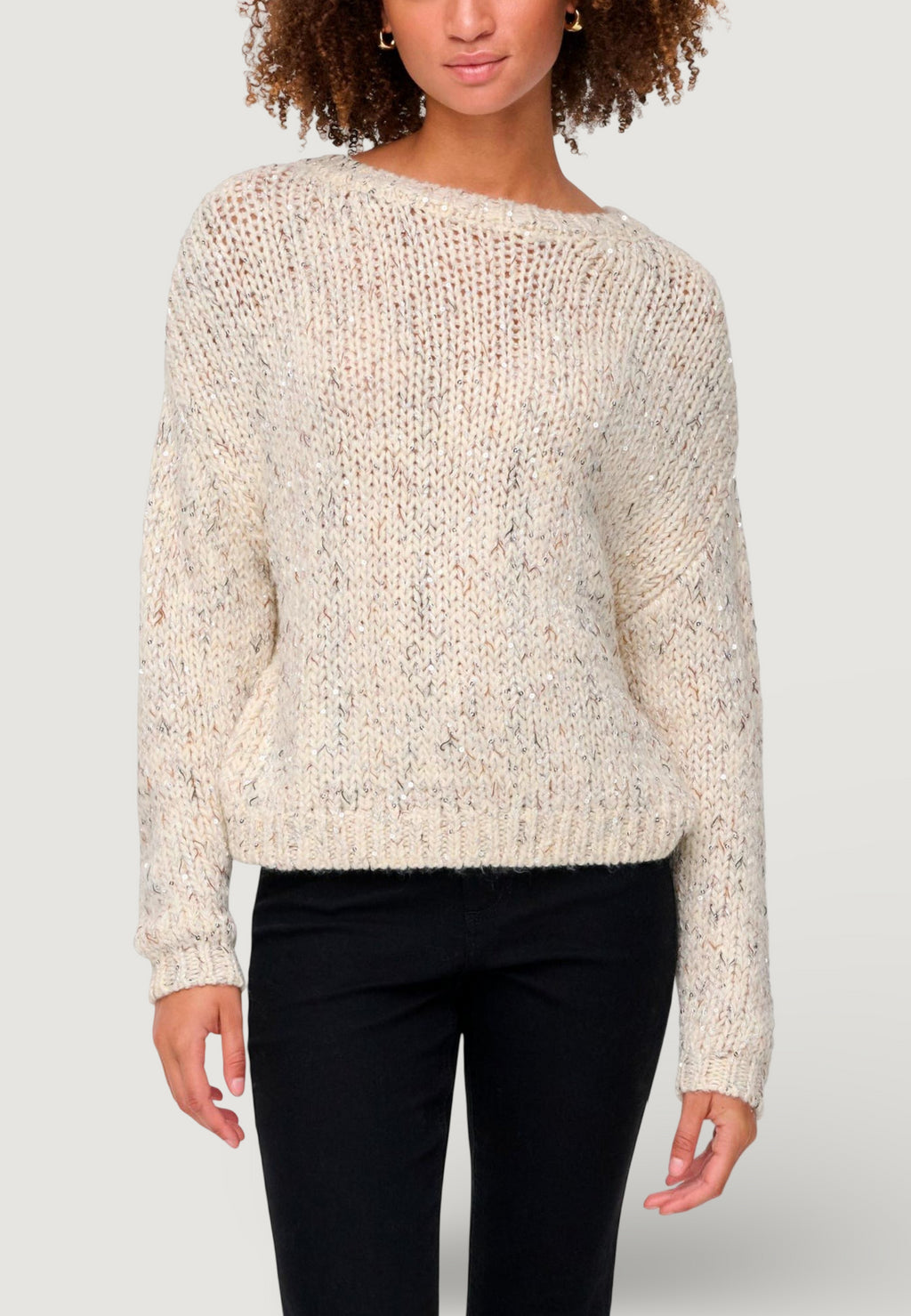Maglione Only Onlwinter Ls Sequins O-Neck Knt