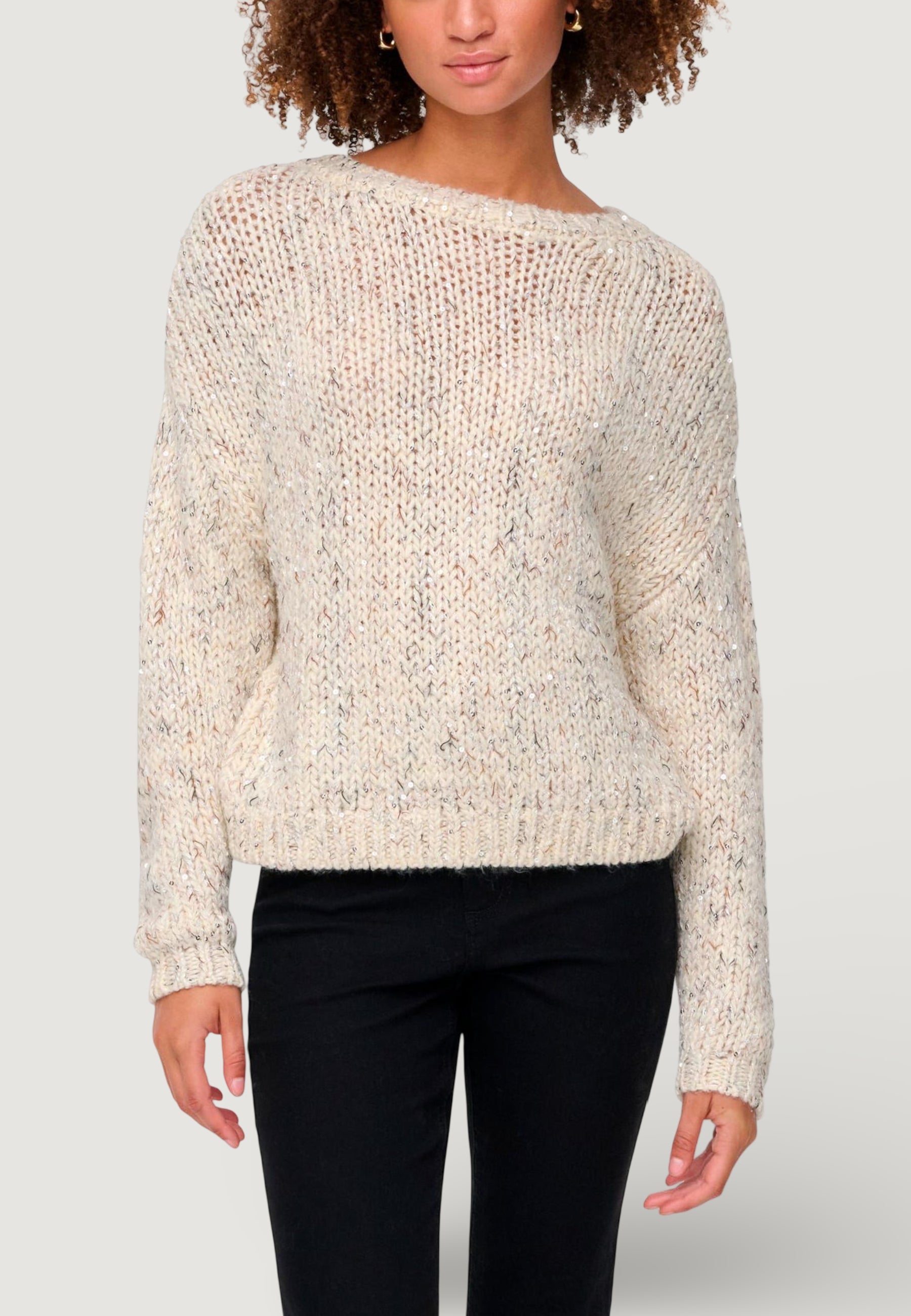 Maglione Only Onlwinter Ls Sequins O-Neck Knt