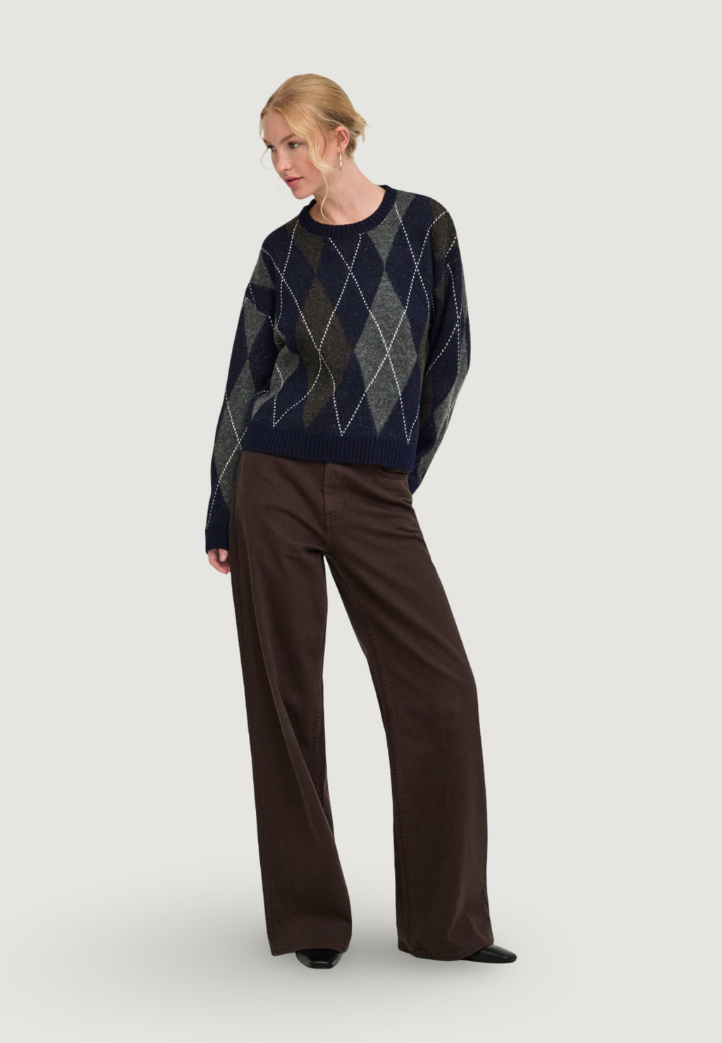 Pullover Only Onlrhombus Argyle Pullover Knt Noos