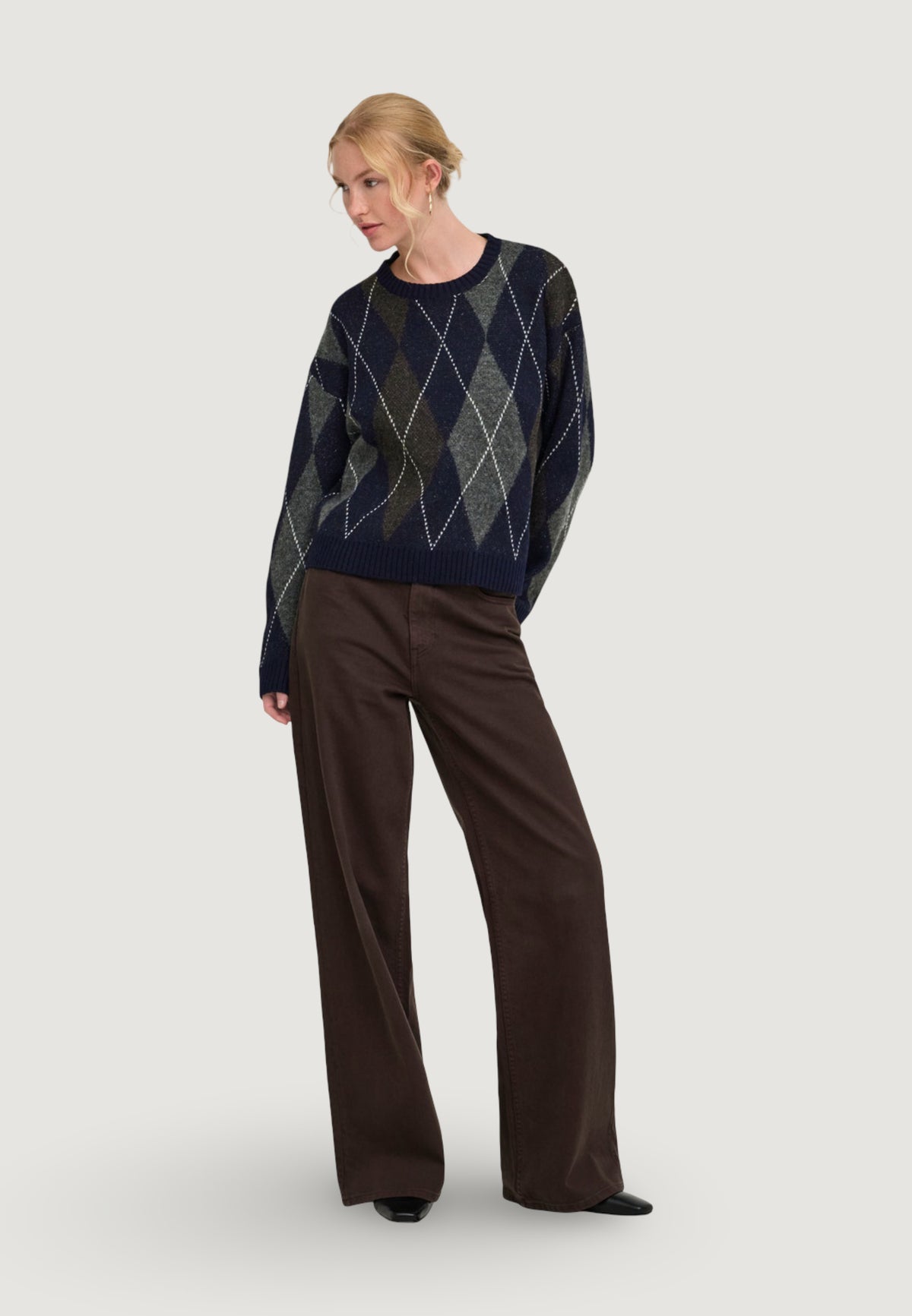 Pullover Only Onlrhombus Argyle Pullover Knt Noos