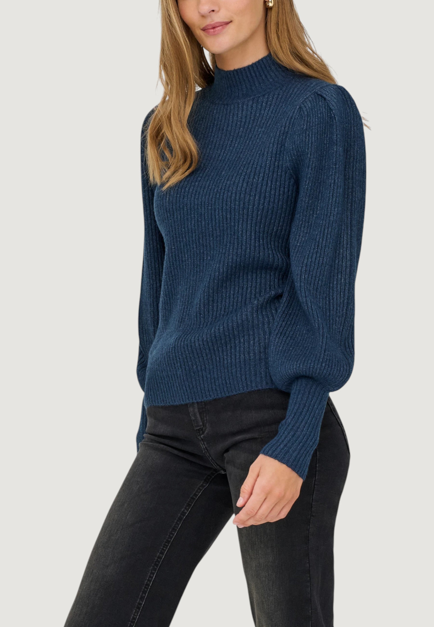 Maglione Only ONLKATIA LIFE L/S HIGHNE PULL KNT NOOS