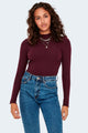 turtleneck Only EMMA L/S HIGH NECK TOP NOOS JRS