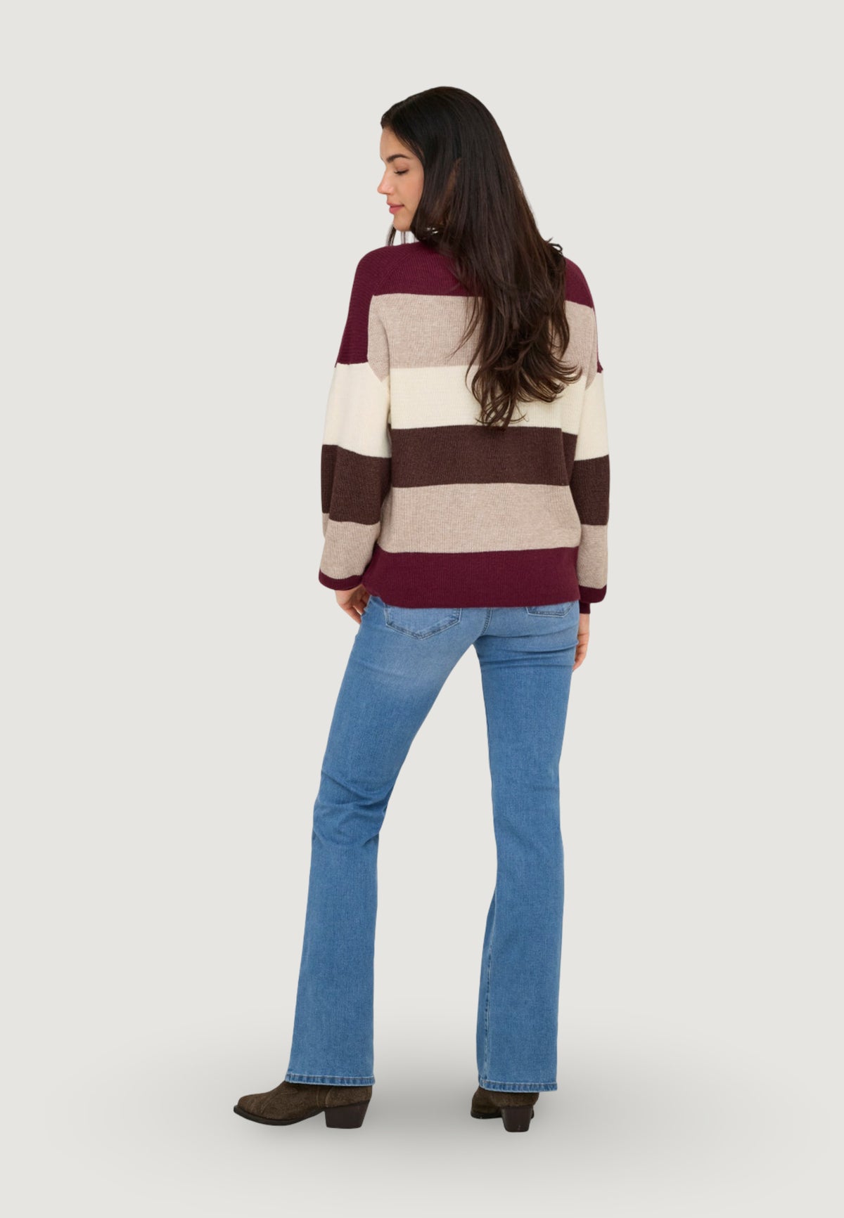 Maglione Only ONLATIA L/S STRIPE PULLOV KNT NOOS