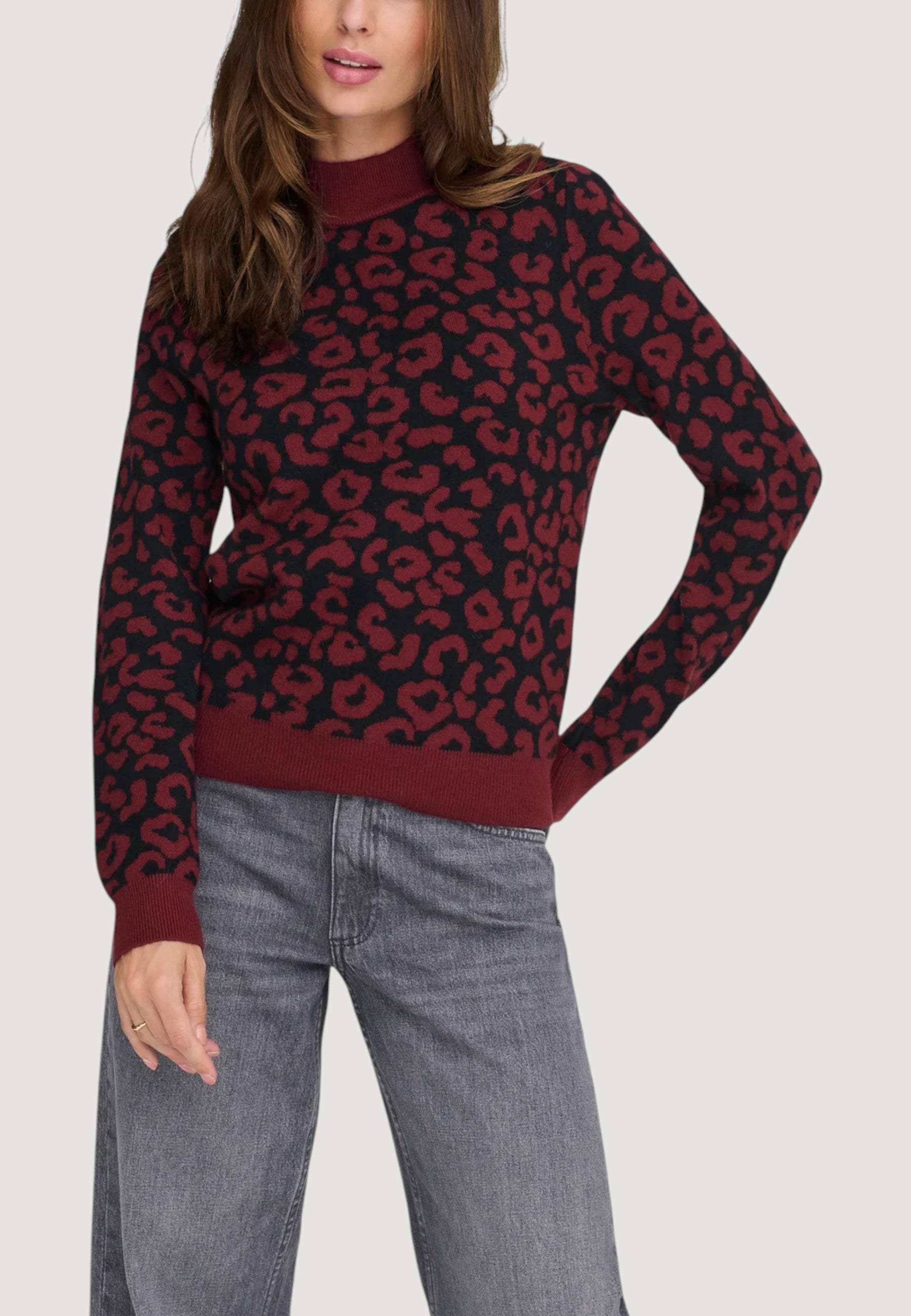Maglione Only ONLIBI JQ LS HIGH NECK CC KNT