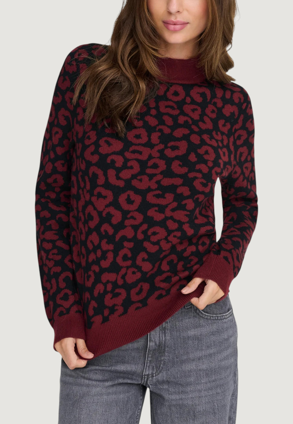 Maglione Only ONLIBI JQ LS HIGH NECK CC KNT