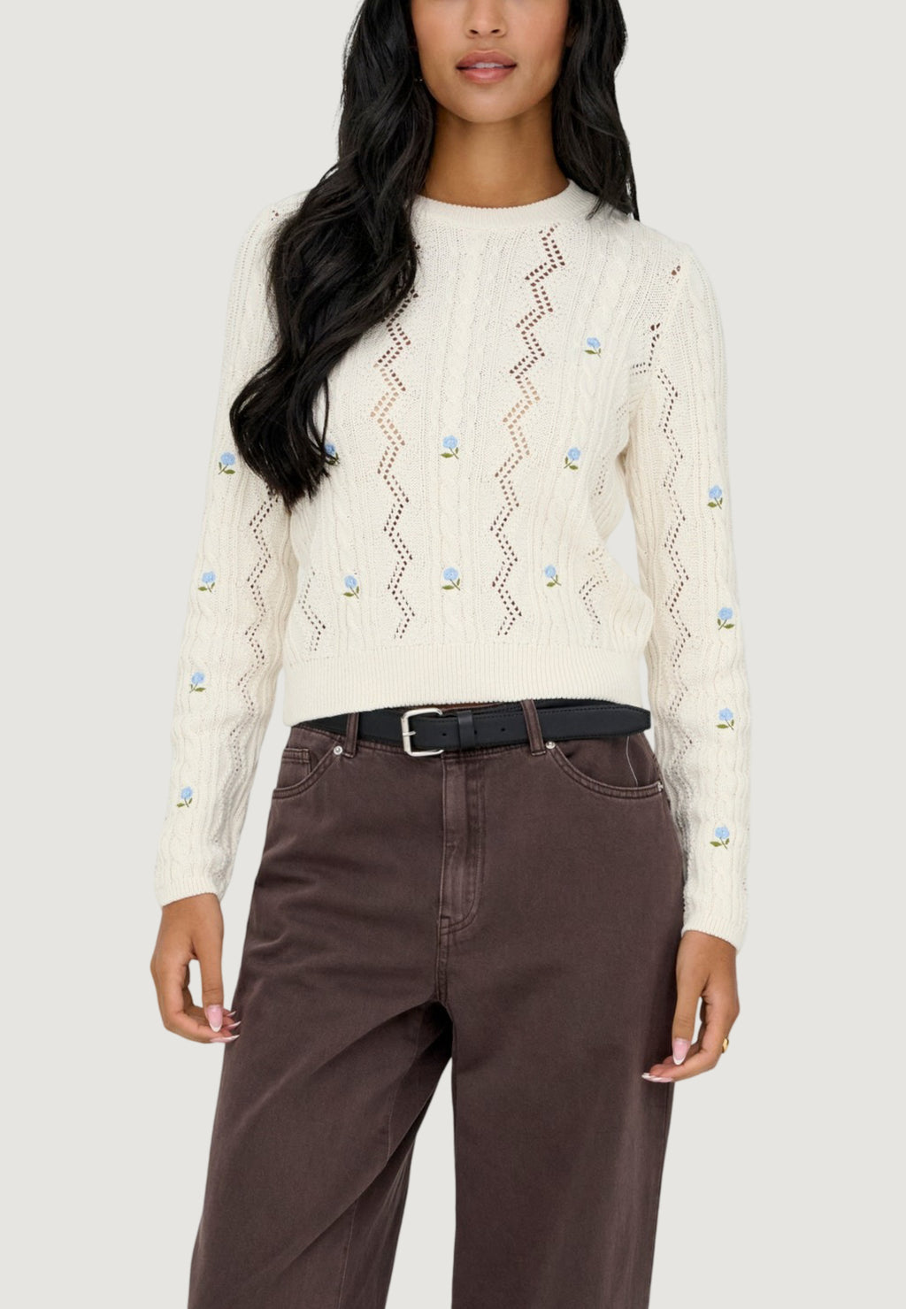 Pullover Only Onlrita Life Ls Embr Cable Knt Noos