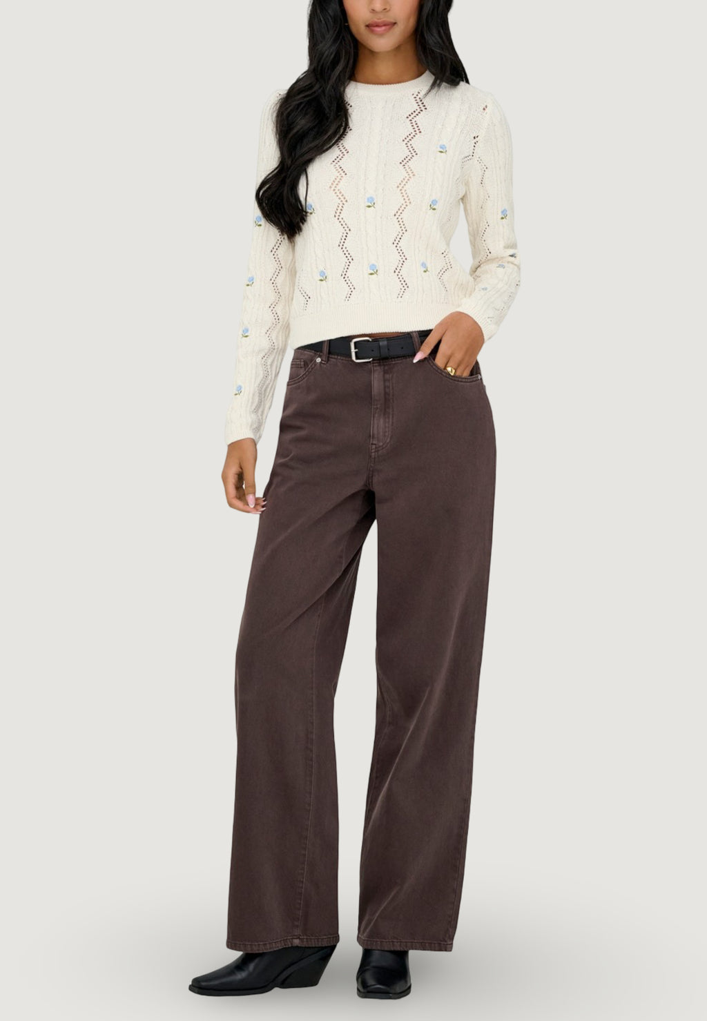 Pullover Only Onlrita Life Ls Embr Cable Knt Noos