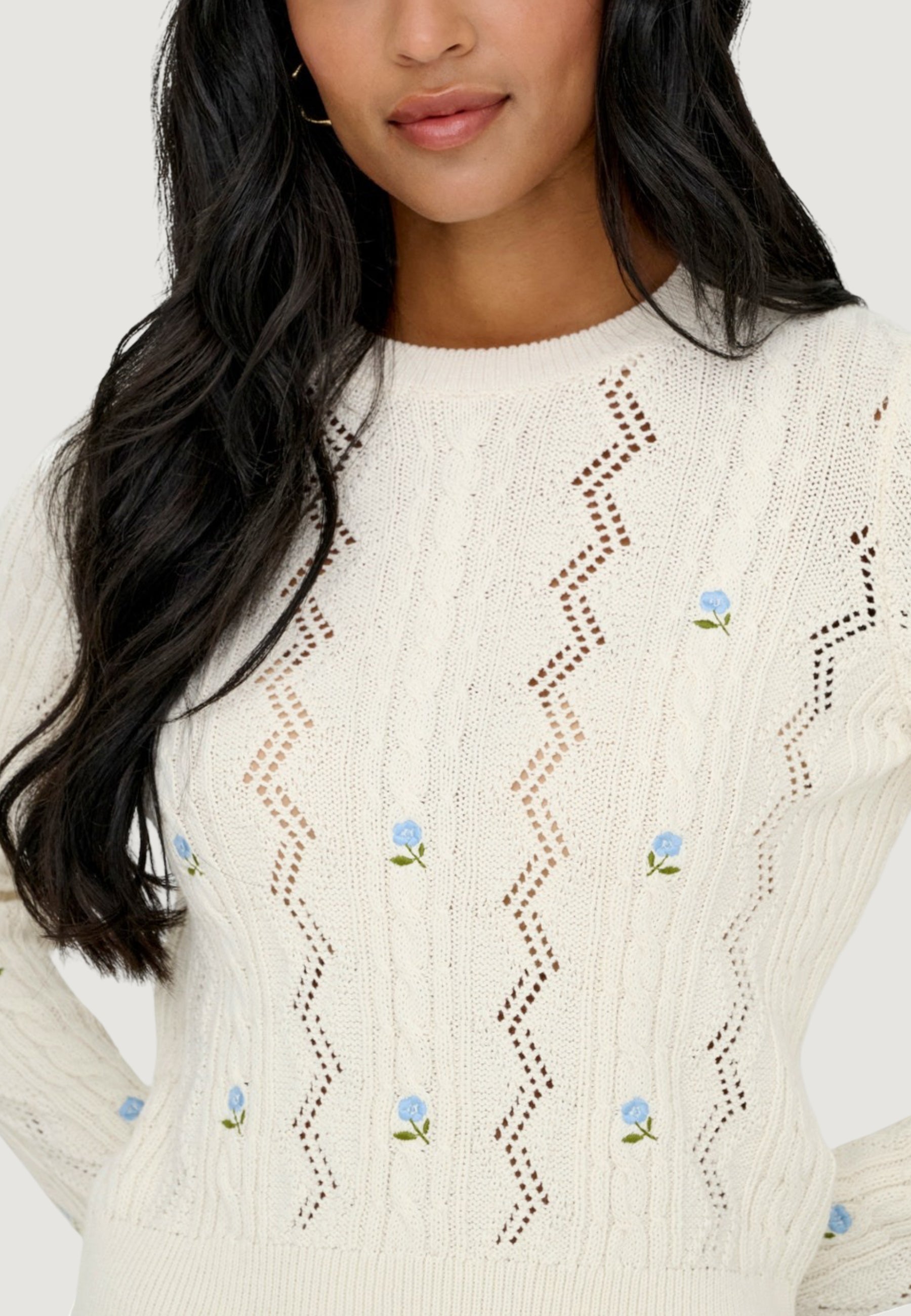 Pullover Only Onlrita Life Ls Embr Cable Knt Noos